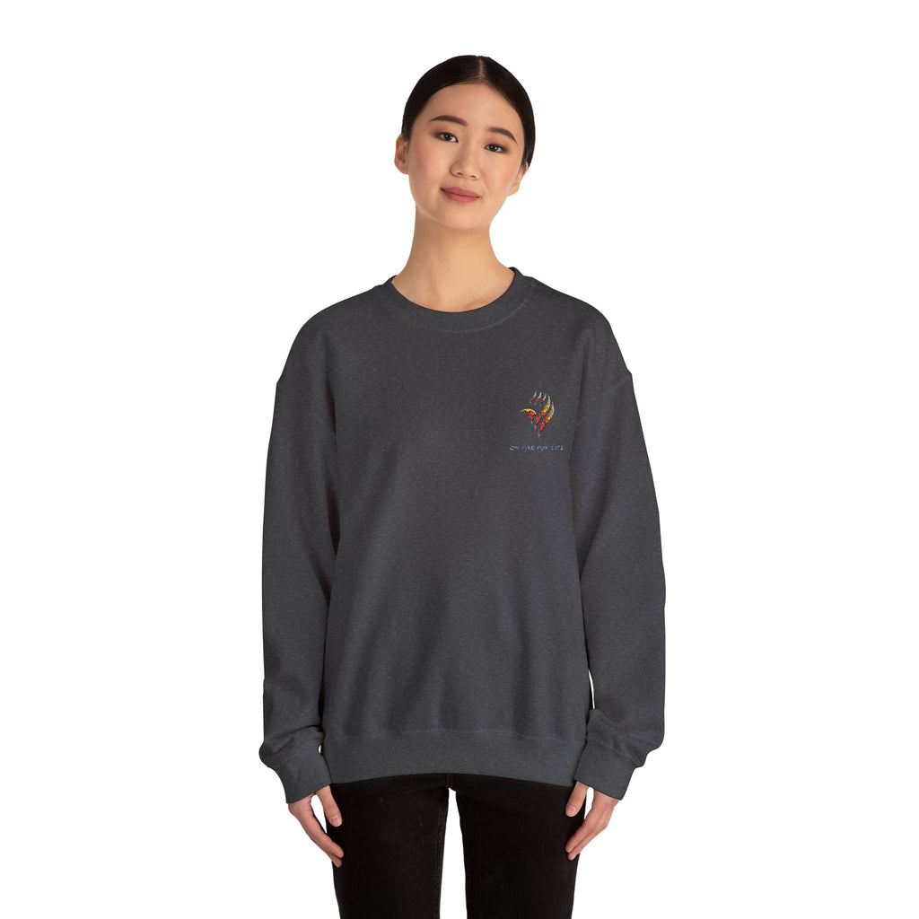 Unisex Heavy Blend™ Crewneck Sweatshirt - On Fire For Life