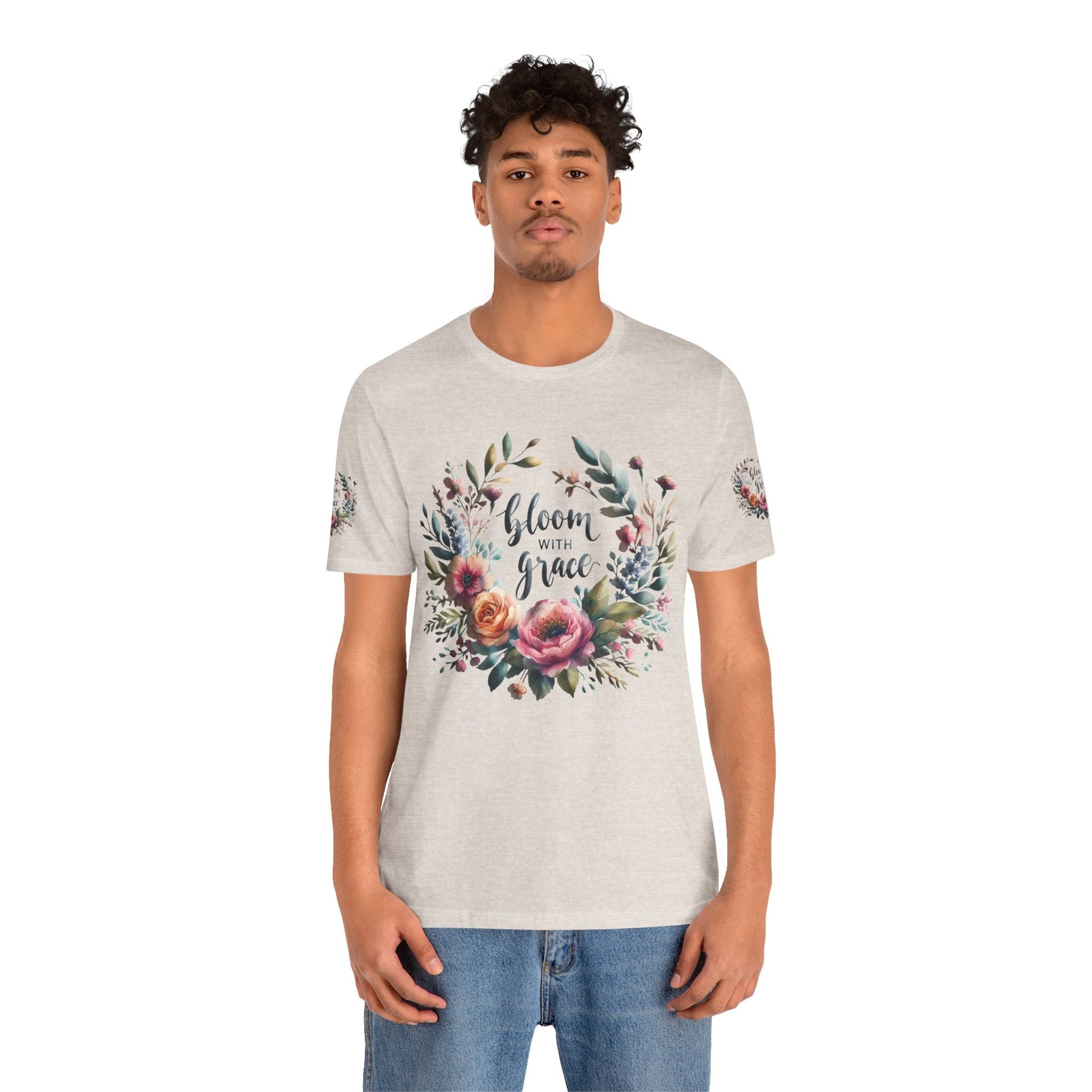 Floral Inspirational T-shirt | Graceful & Vibrant Everyday Wear