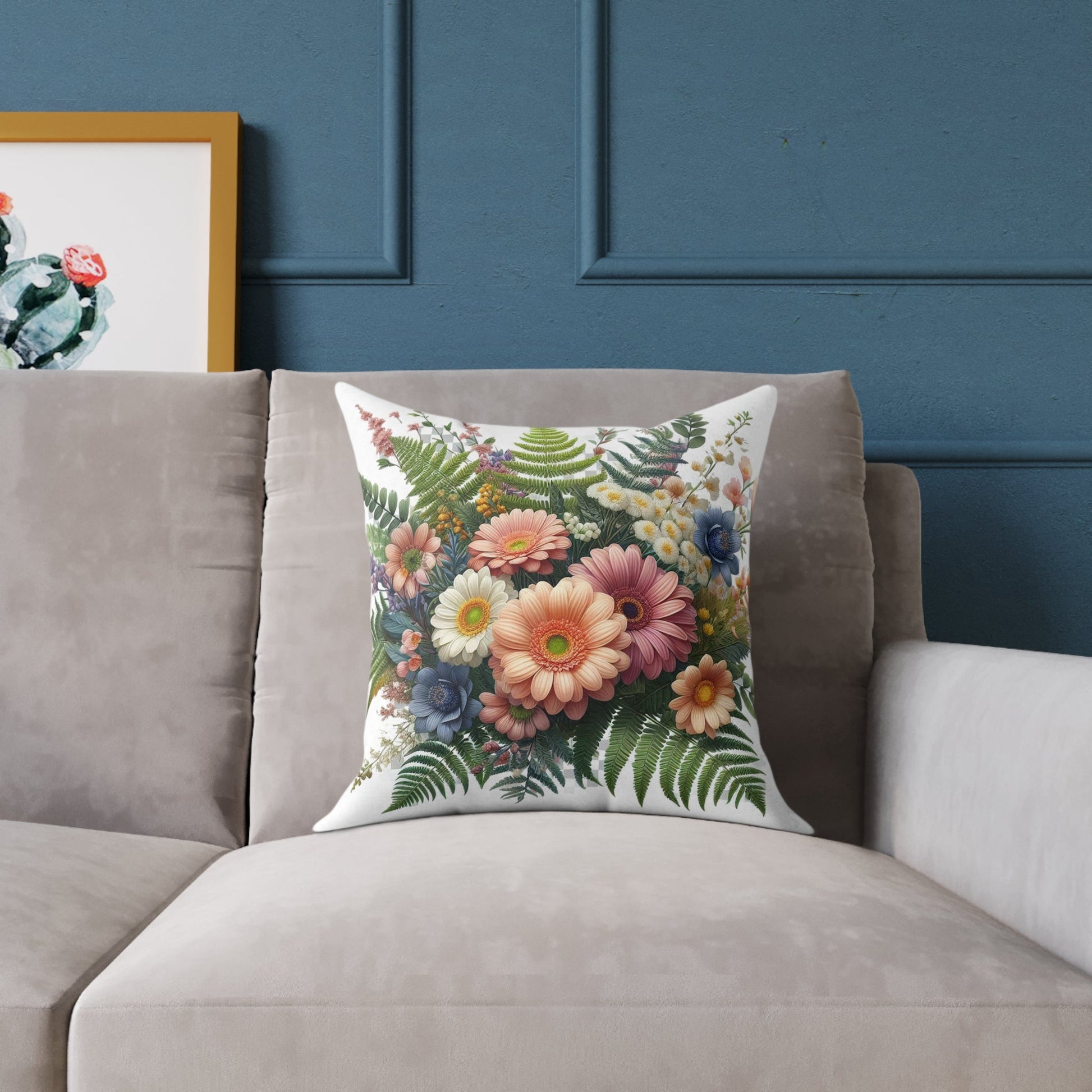 Square Poly Canvas Pillow - Personalized Comfort & Home Style