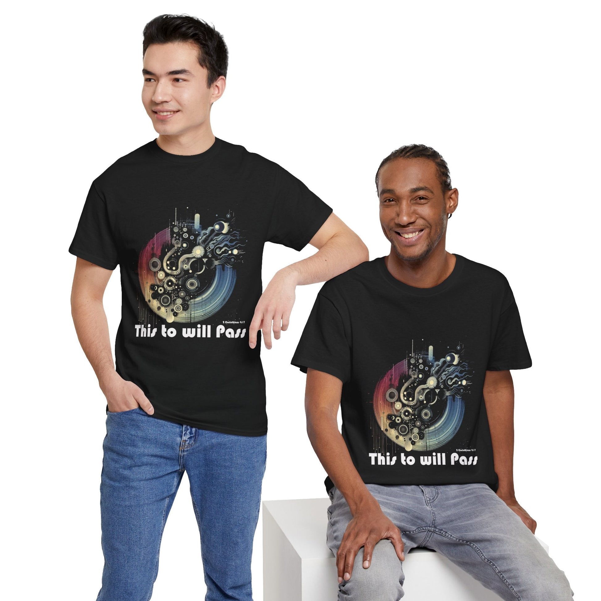 This Too Will Pass t-shirt and cap Color Bundle – Bright Comfort