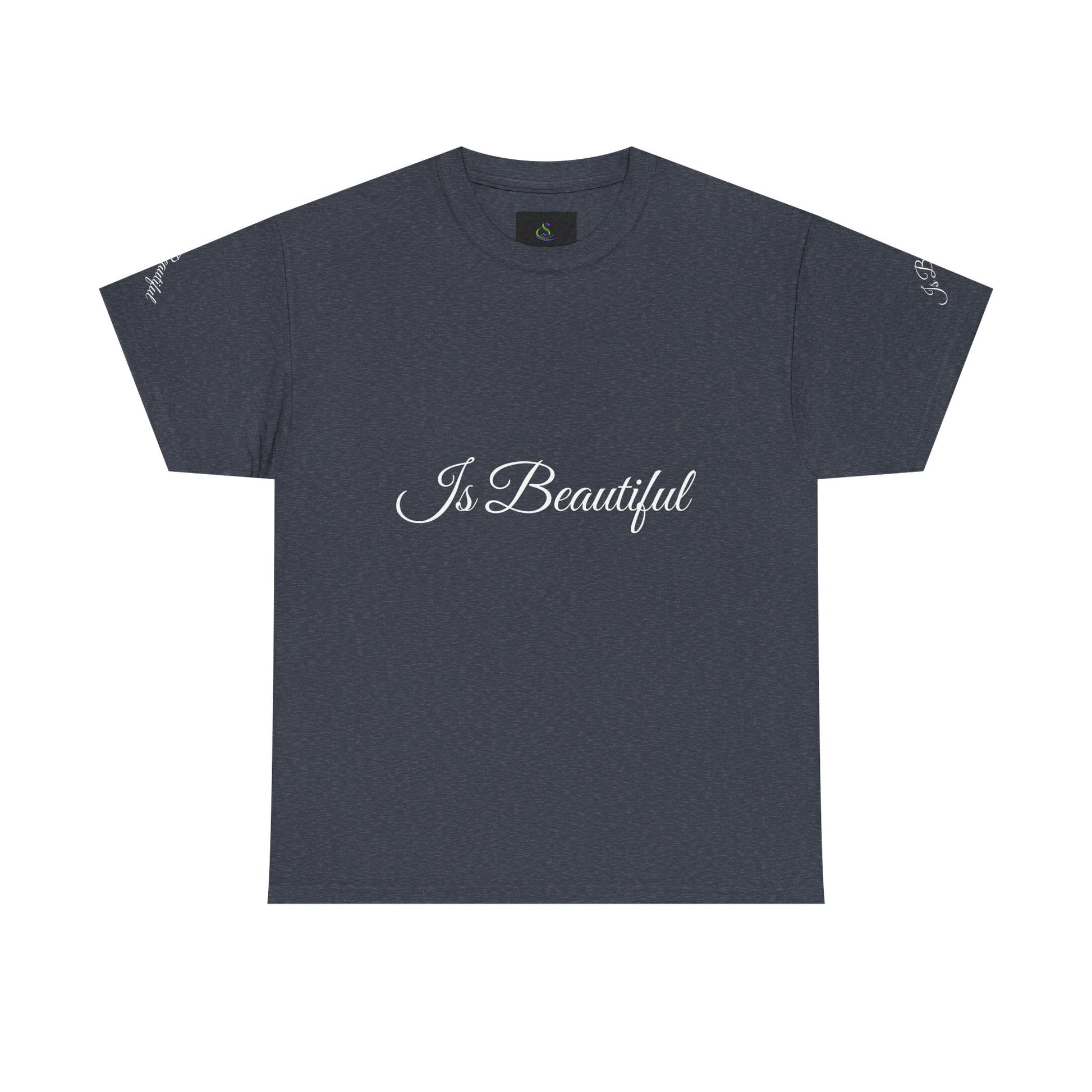 Unisex Heavy Cotton T-shirt - Is Beautiful Classic Comfort & Lasting