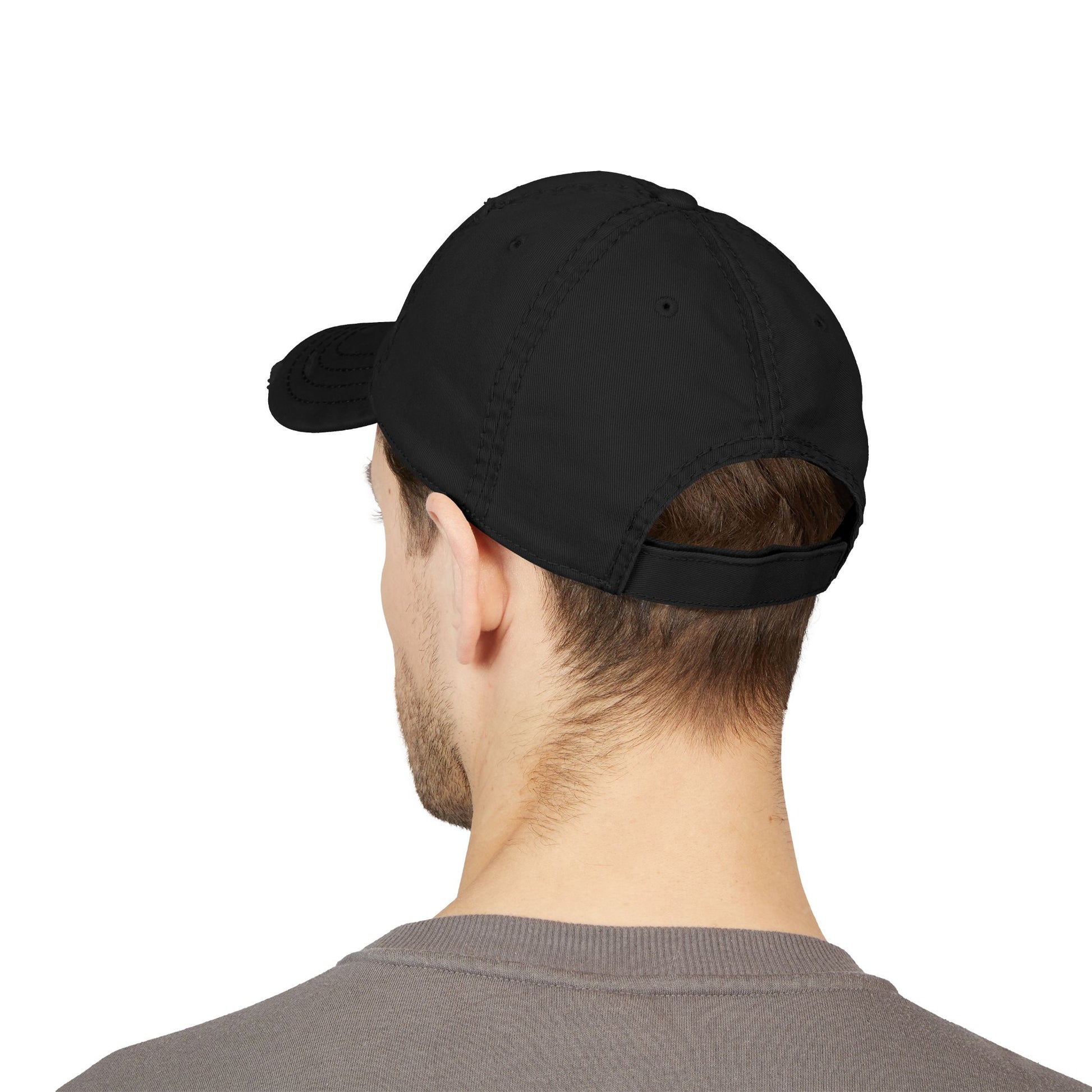 Distressed Dad Hat - Embroidered Casual Stylish Comfort for Everyday Wear