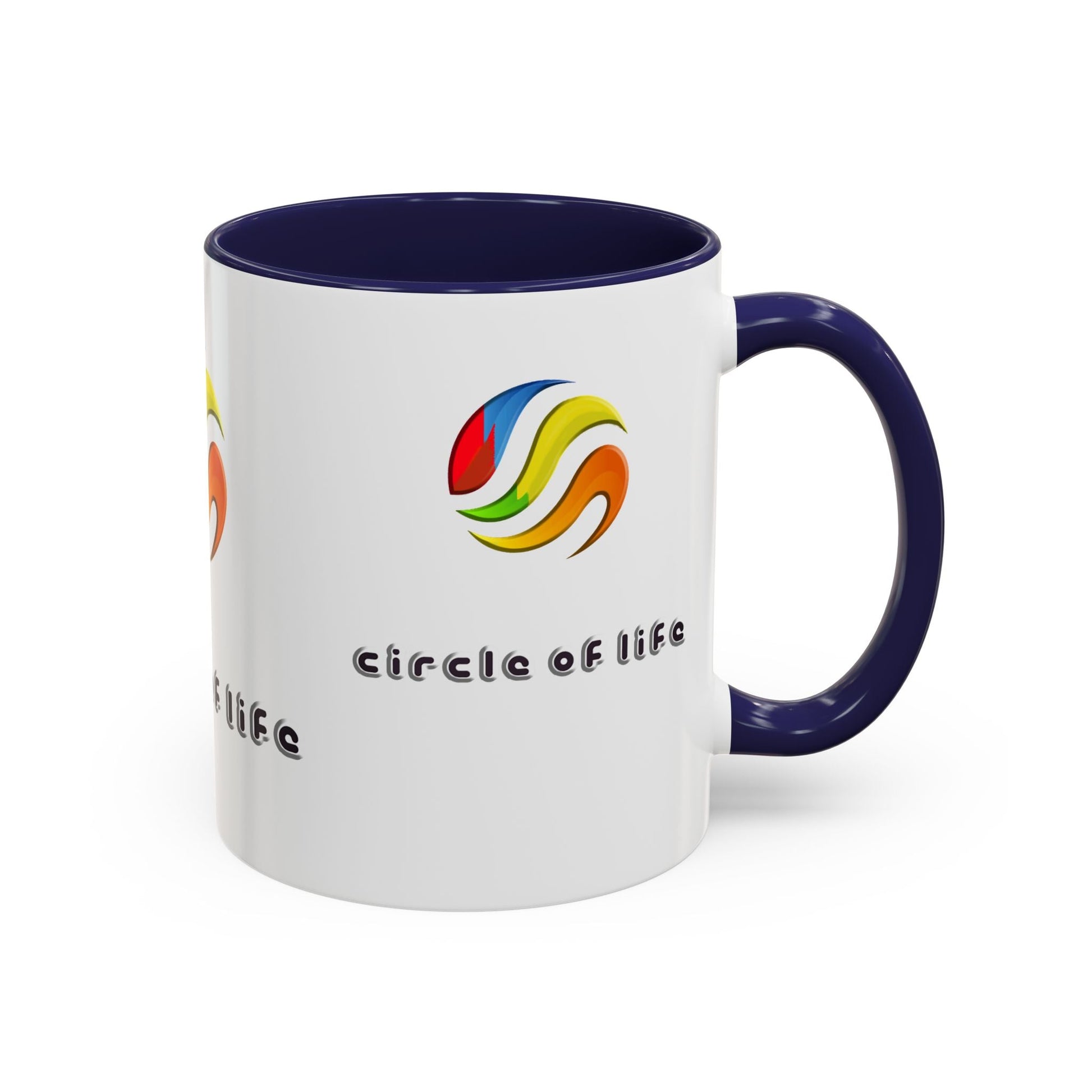 Accent Coffee Mug - (11, 15oz) Circle of Life Stylish Ceramic Mug