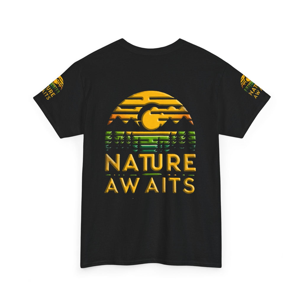 Unisex Heavy Cotton t-shirt Nature Awaits t-shirtt for Comfort