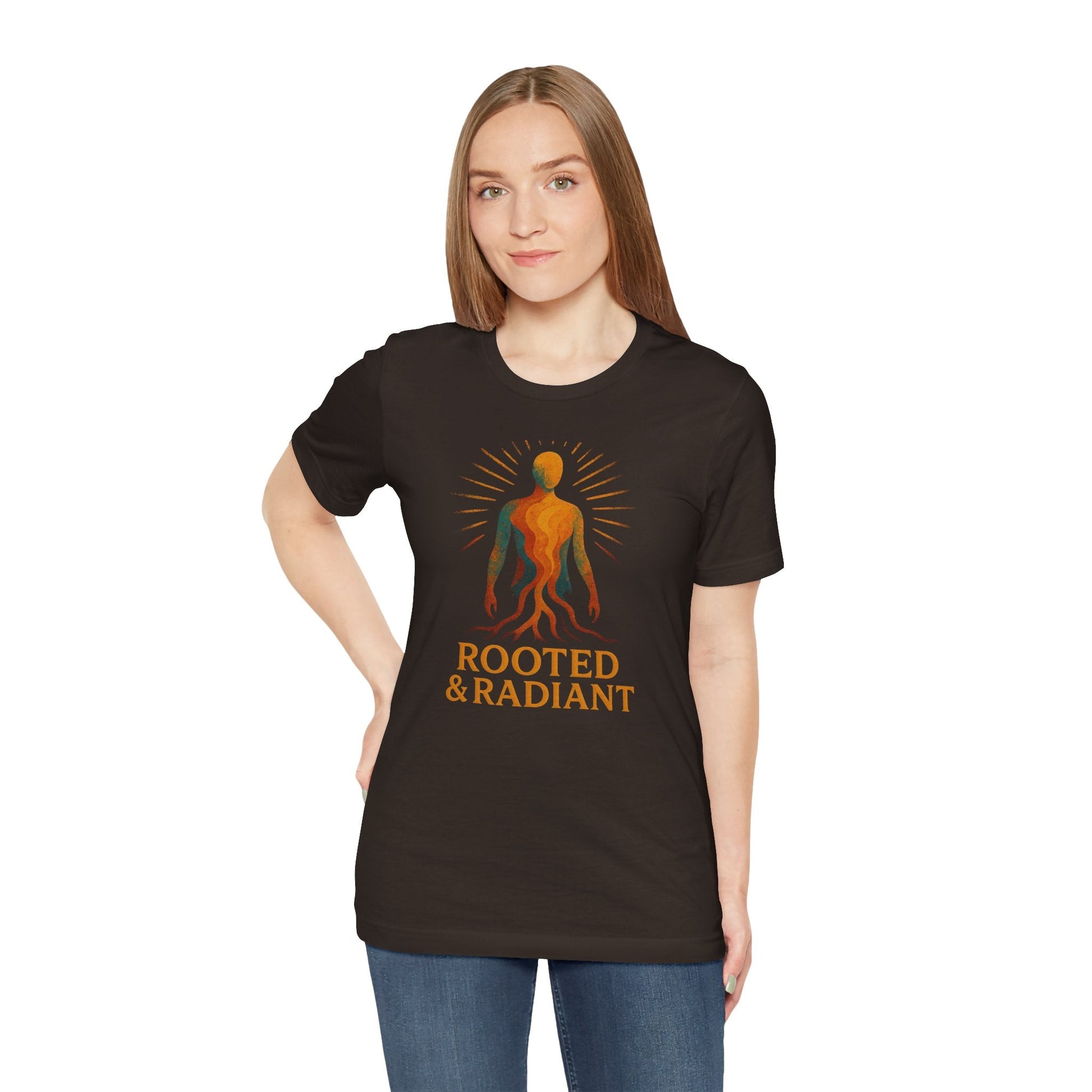 Rooted and Radiant T-shirt | Nature-Inspired Unisex Short Sleeve Tee