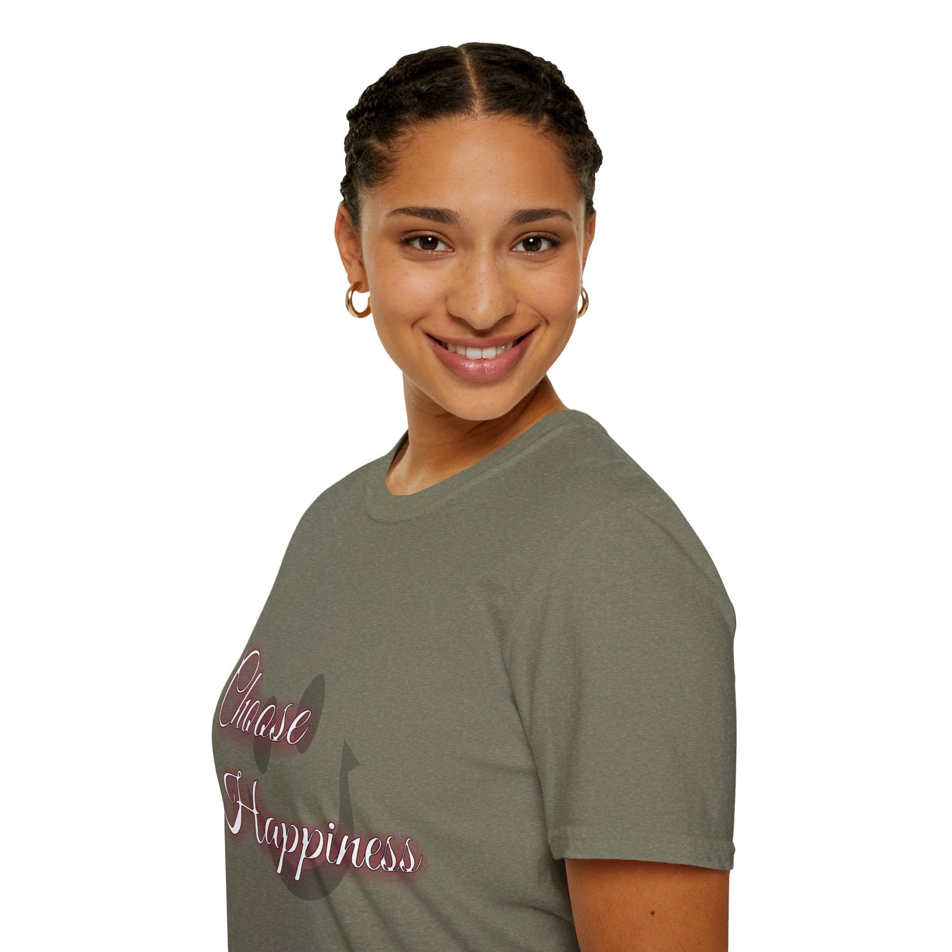 Unisex Softstyle t-shirt - Choose Happiness-Positive Vibes Tee