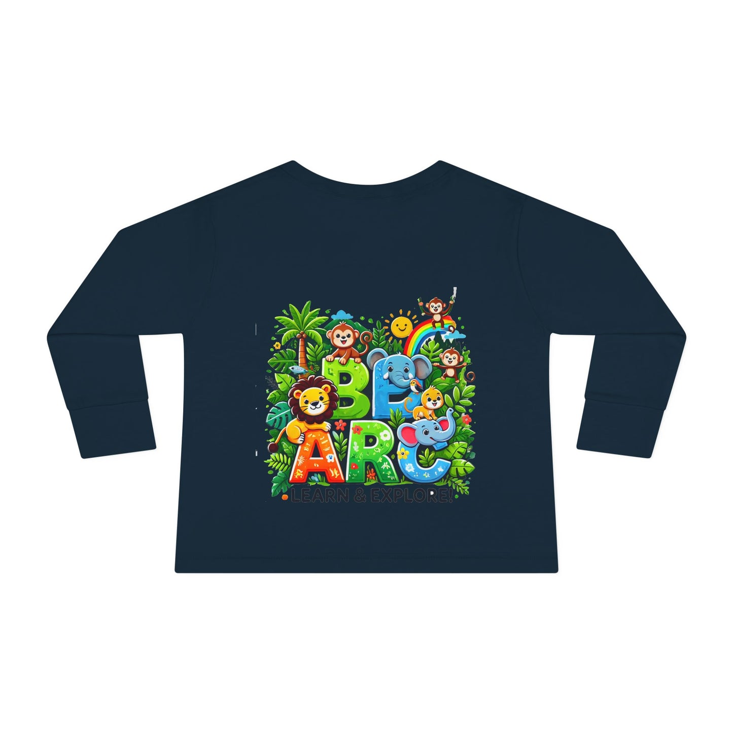 Toddler Long Sleeve Tee " Learn and Explore "