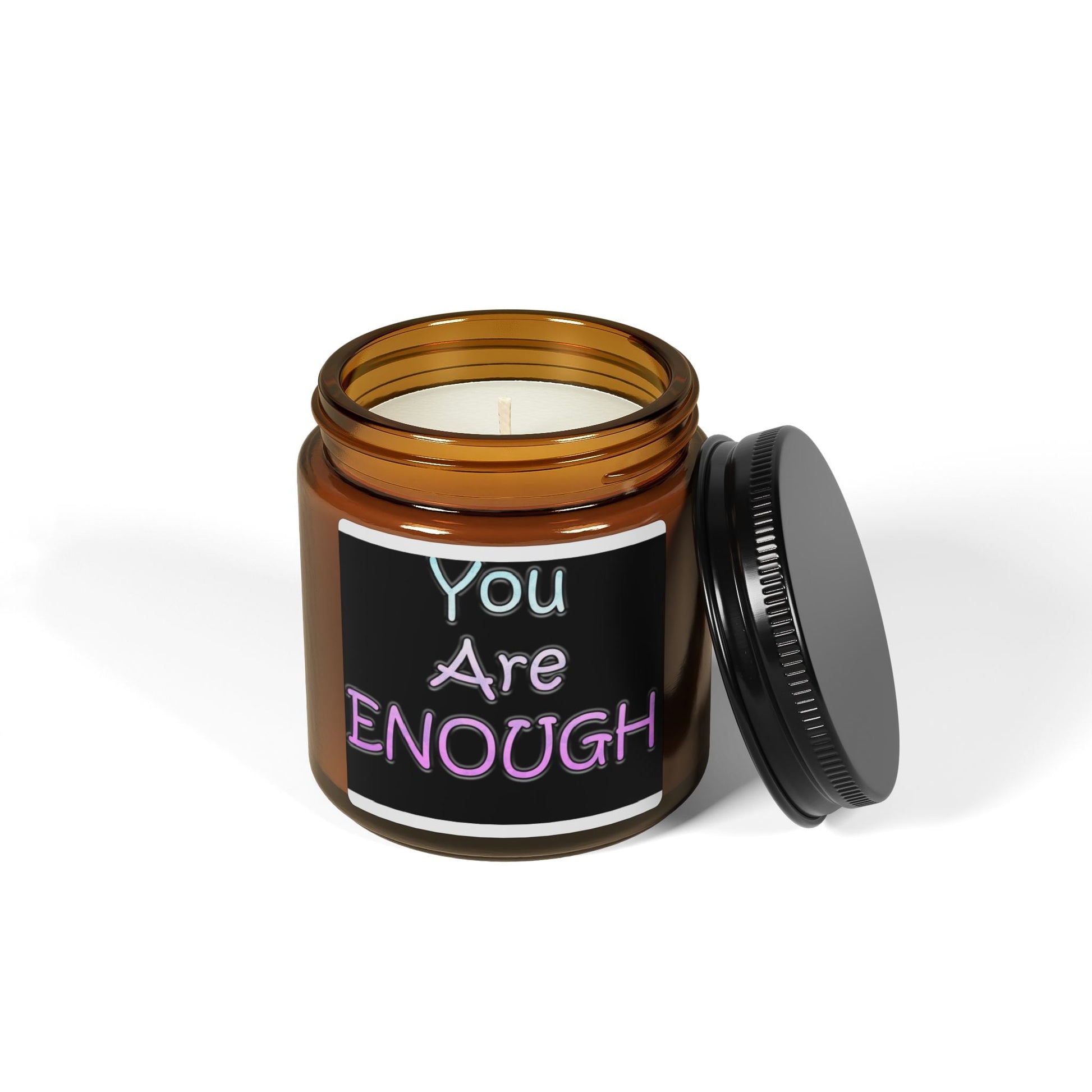 Scented Soy Candle Multi Size Amber Jar You Are Enough