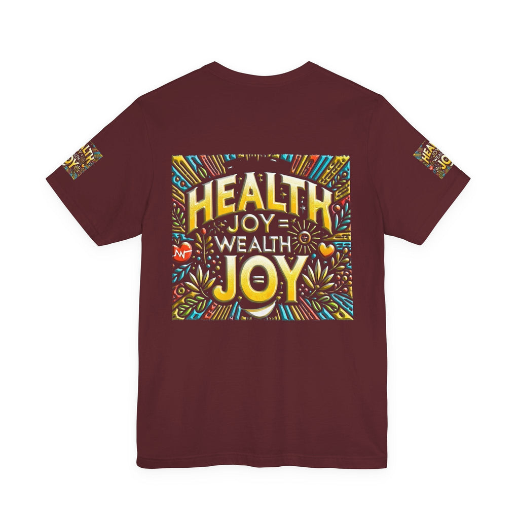 Unisex Jersey Short Sleeve T-shirt– Health Joy - Wealth Joy | Comfy Fit