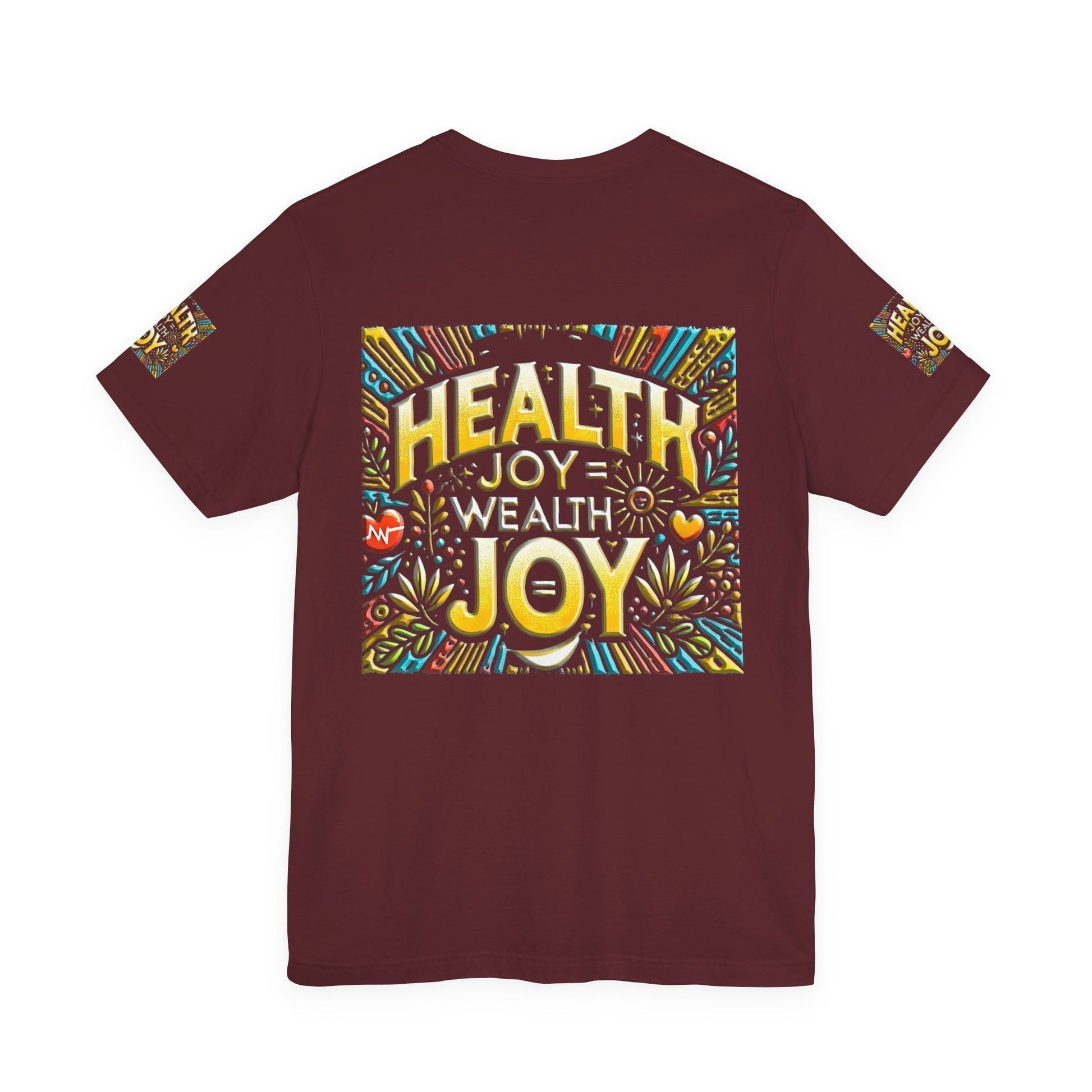 Unisex Jersey Short Sleeve T-shirt– Health Joy - Wealth Joy | Comfy Fit