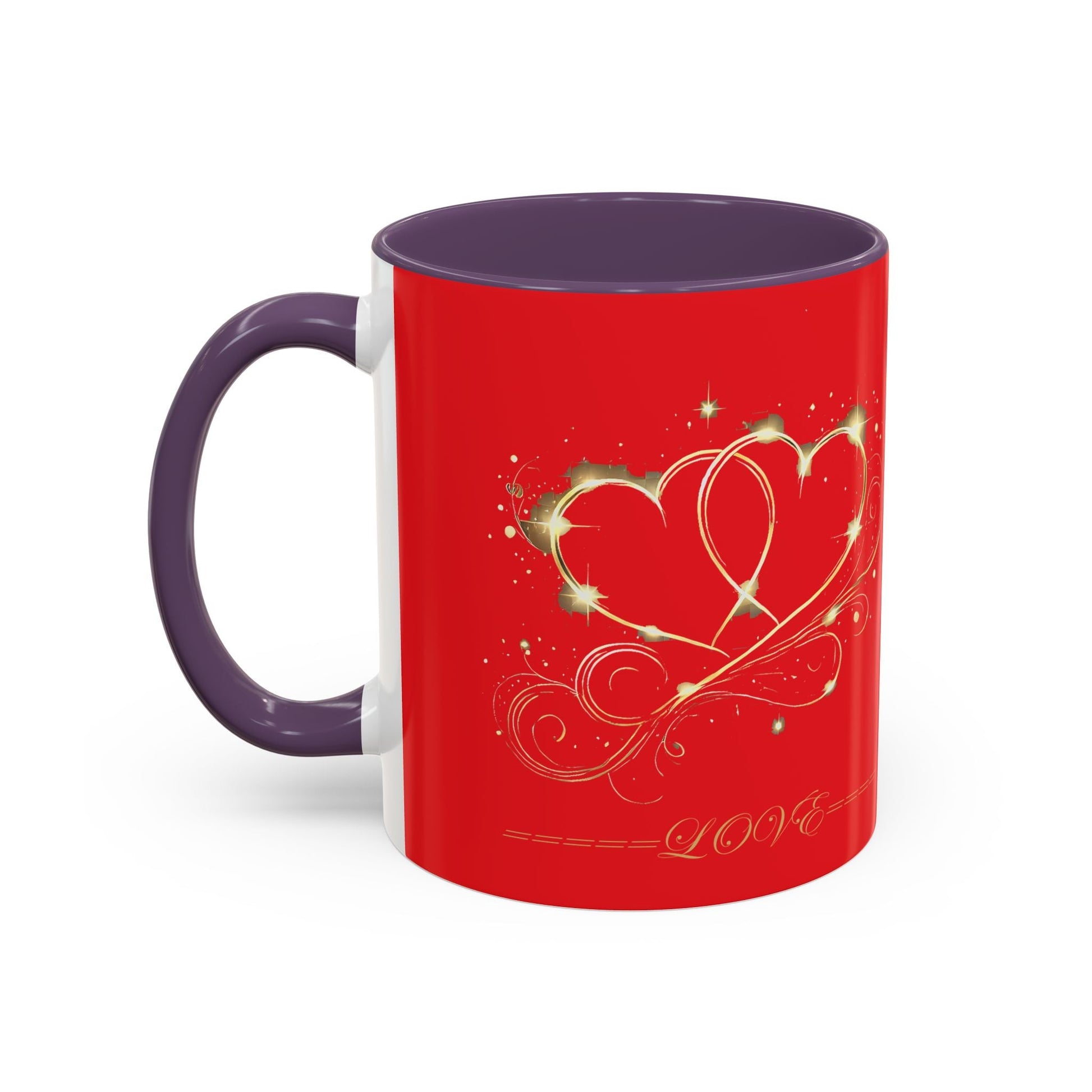 Accent Coffee Mug - (11, 15oz) Valentine Mug Special Bold Color