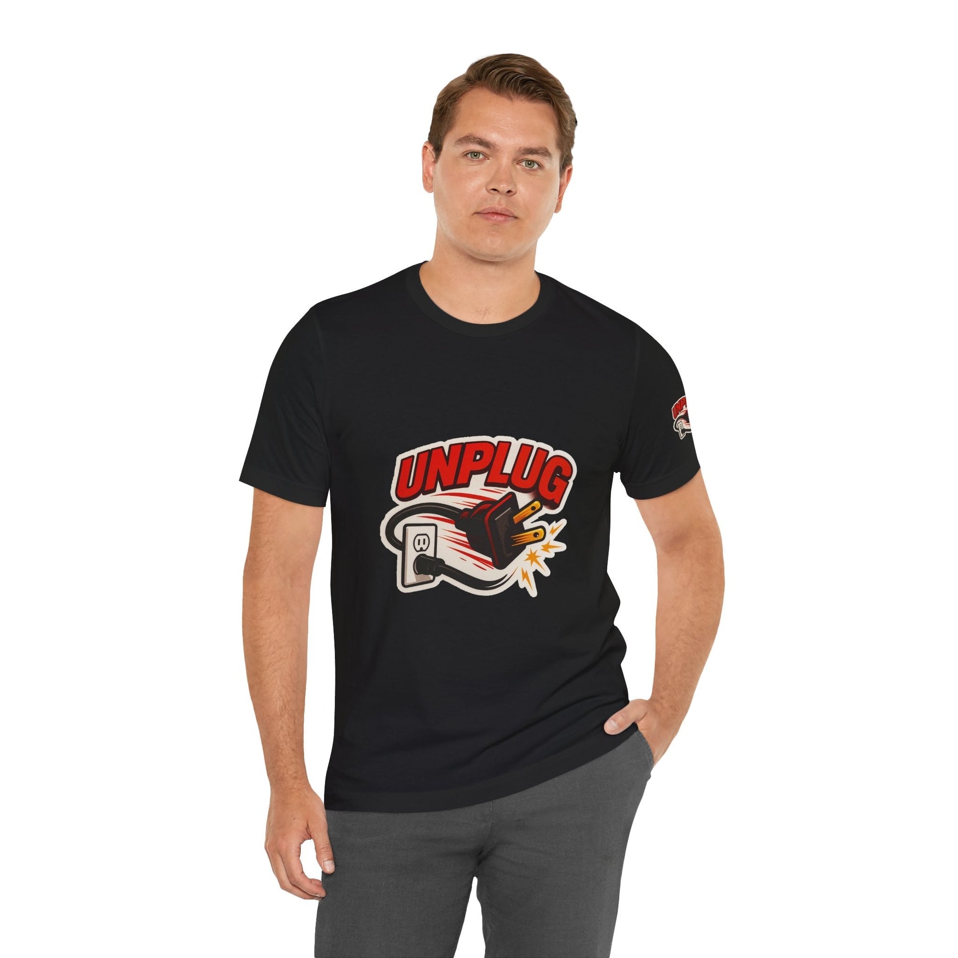 Unplugged Vibes T-shirt - Relax & Recharge Casual Graphic T-Shirt