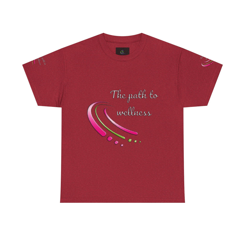 Unisex Welllness Heavy Cotton T-shirt - The Path To Wellness  Everyday