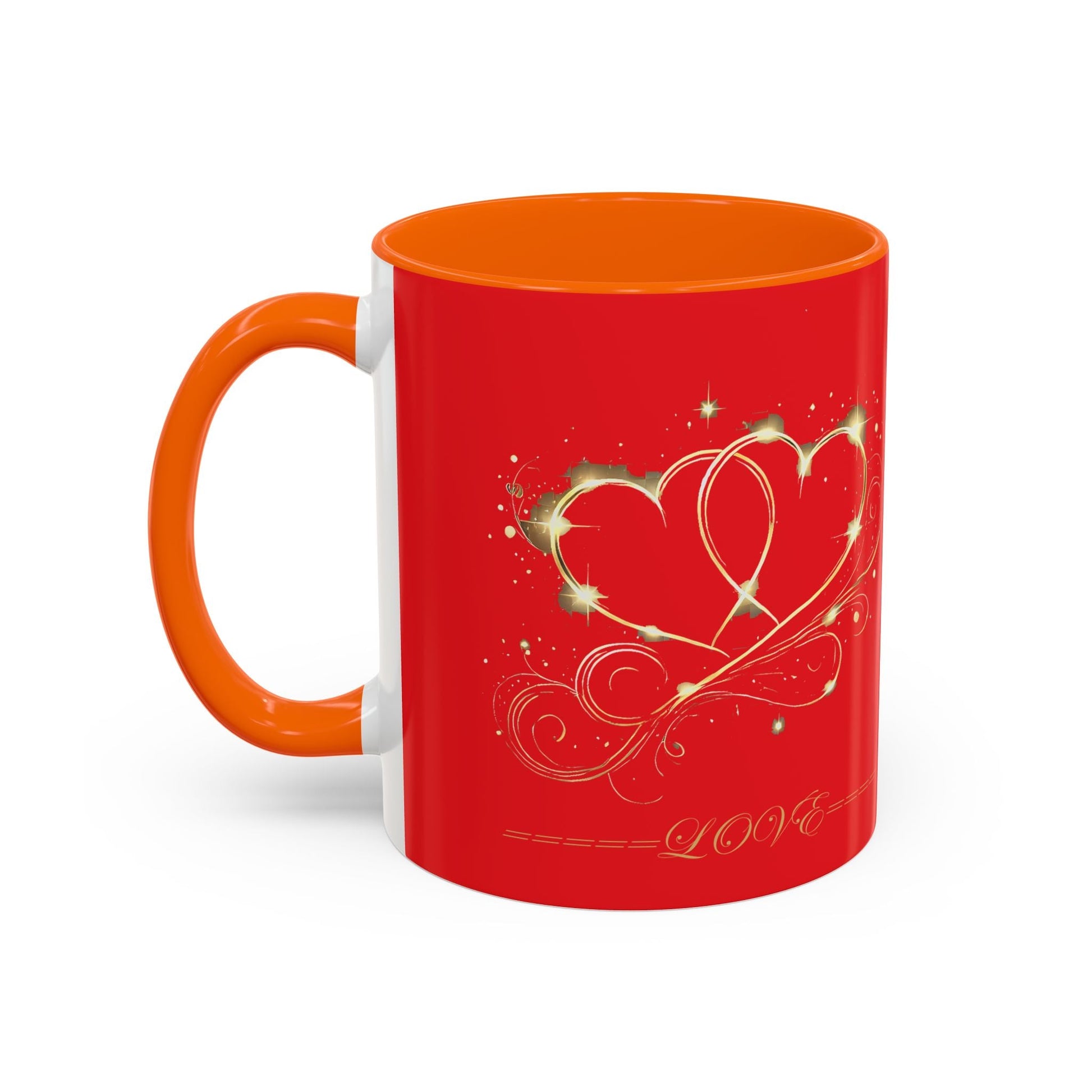 Accent Coffee Mug - (11, 15oz) Valentine Mug Special Bold Color