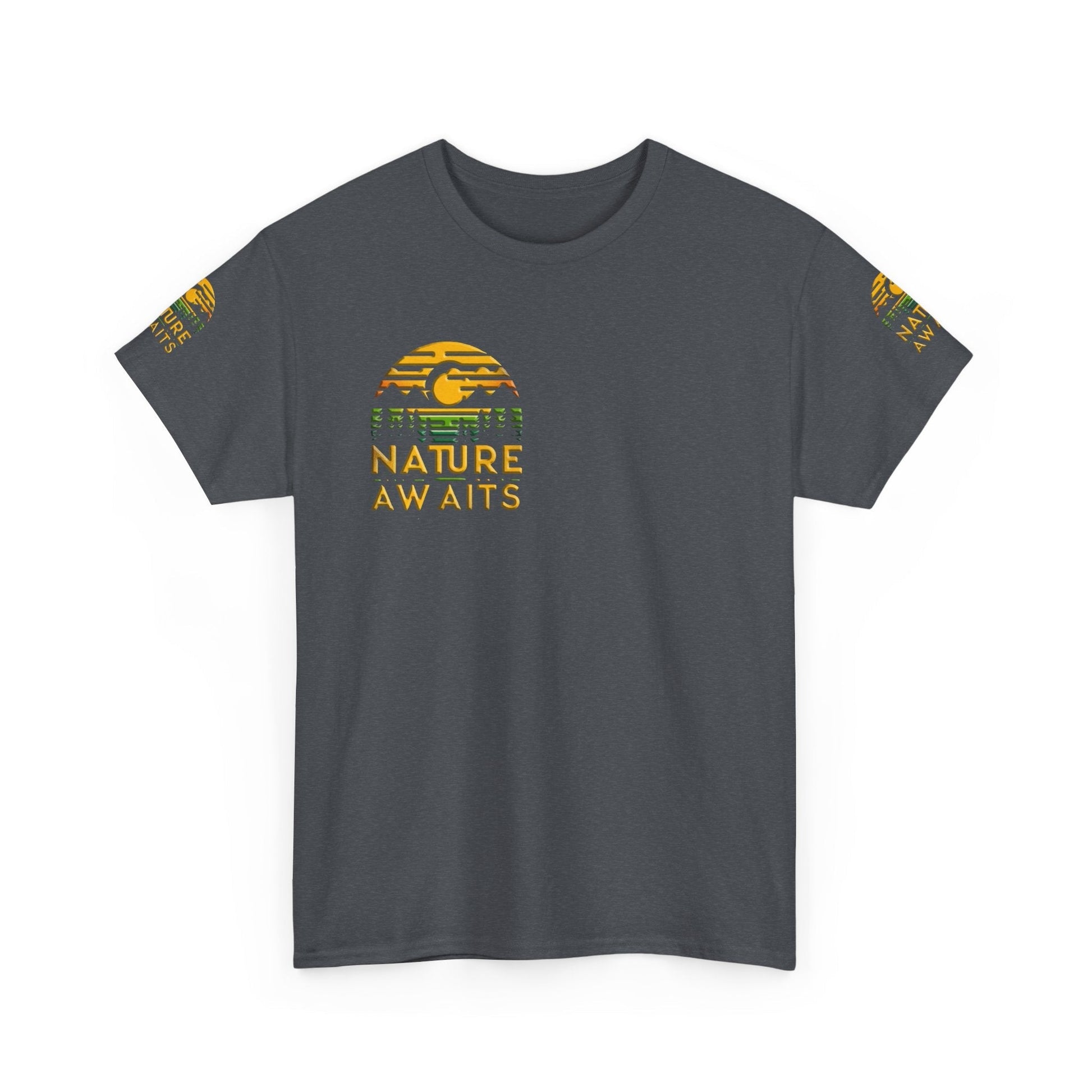 Unisex Heavy Cotton t-shirt nature Awaits t-shirt for Durability