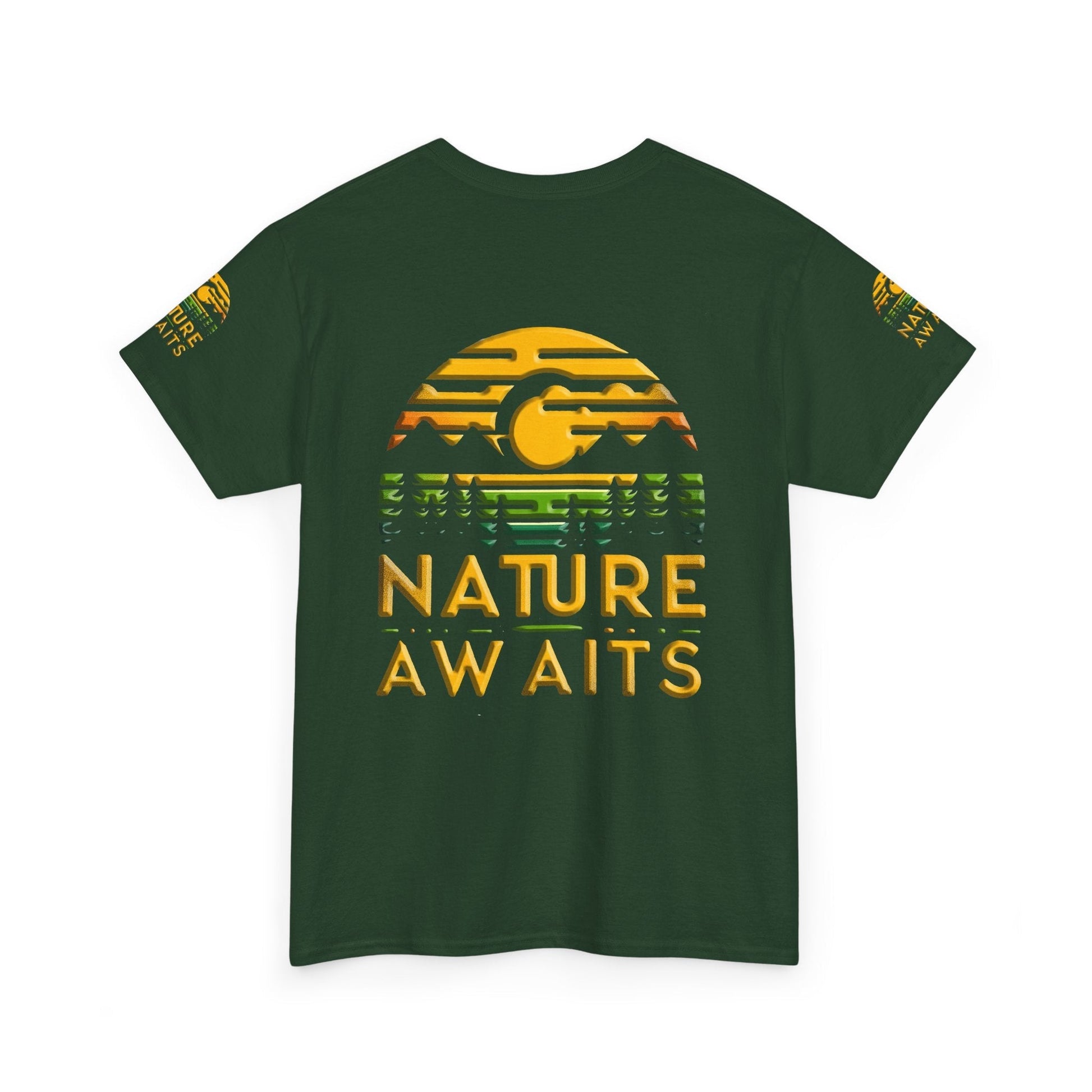 Unisex Heavy Cotton t-shirt nature Awaits t-shirt for Durability