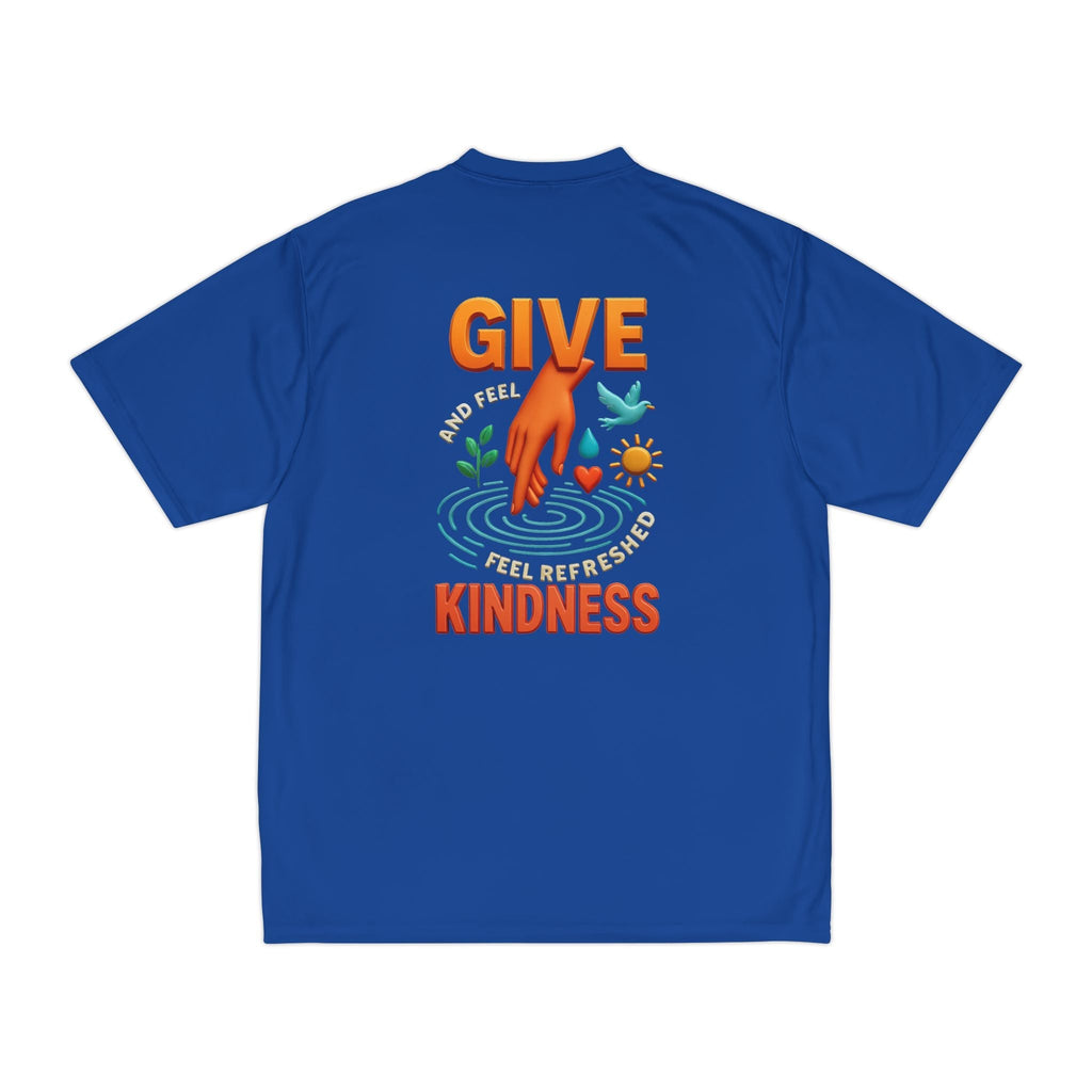 Mens Performance T-Shirt for Fitness & Kindness-Inspired Style
