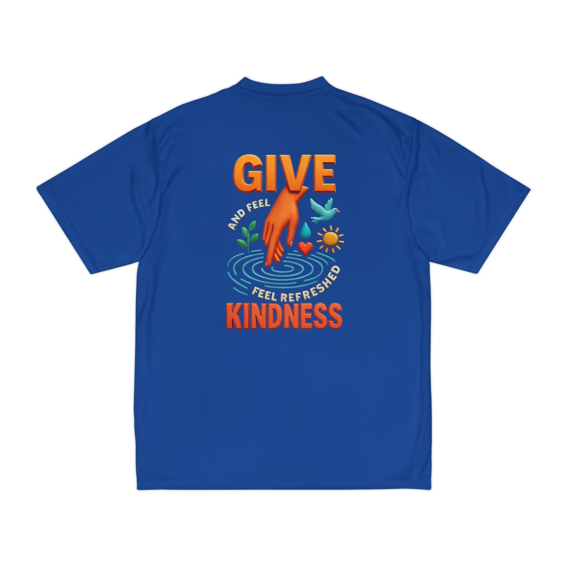Mens Performance T-Shirt for Fitness & Kindness-Inspired Style