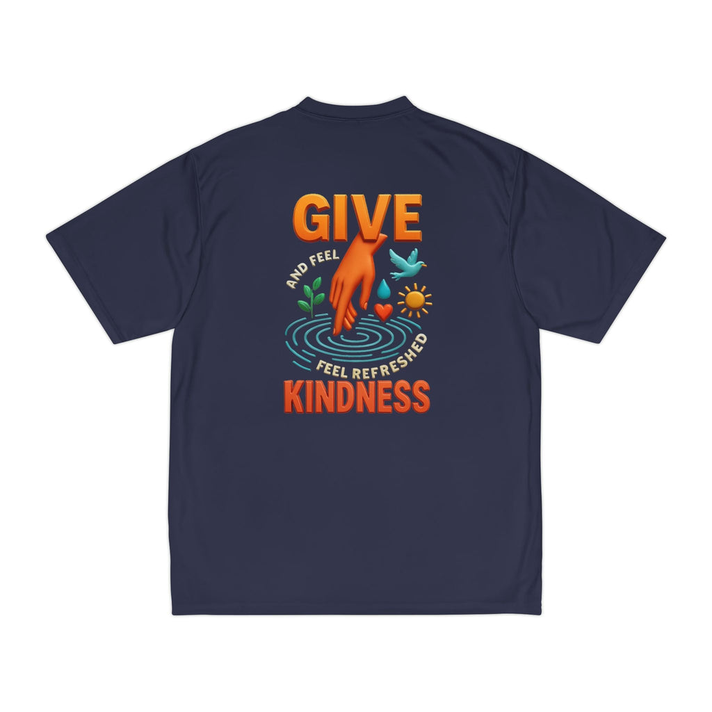 Mens Performance T-Shirt for Fitness & Kindness-Inspired Style