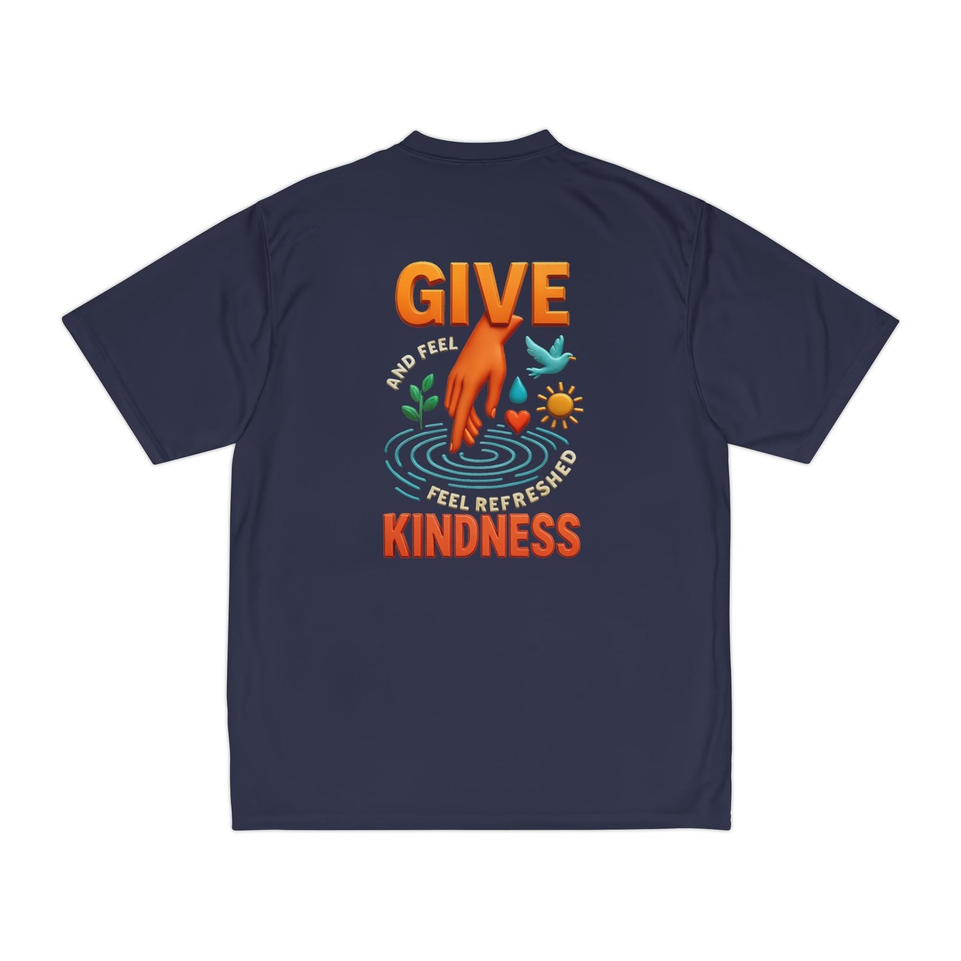 Mens Performance T-Shirt for Fitness & Kindness-Inspired Style