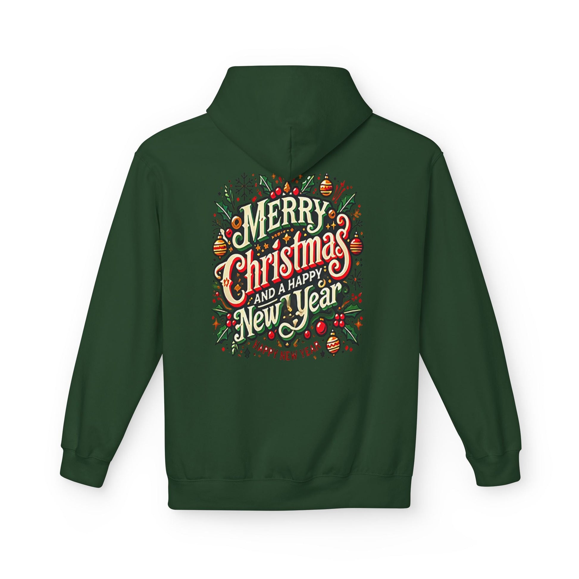 Unisex Midweight Softstyle Fleece Hoodie -  Christmas Holiday Cheer
