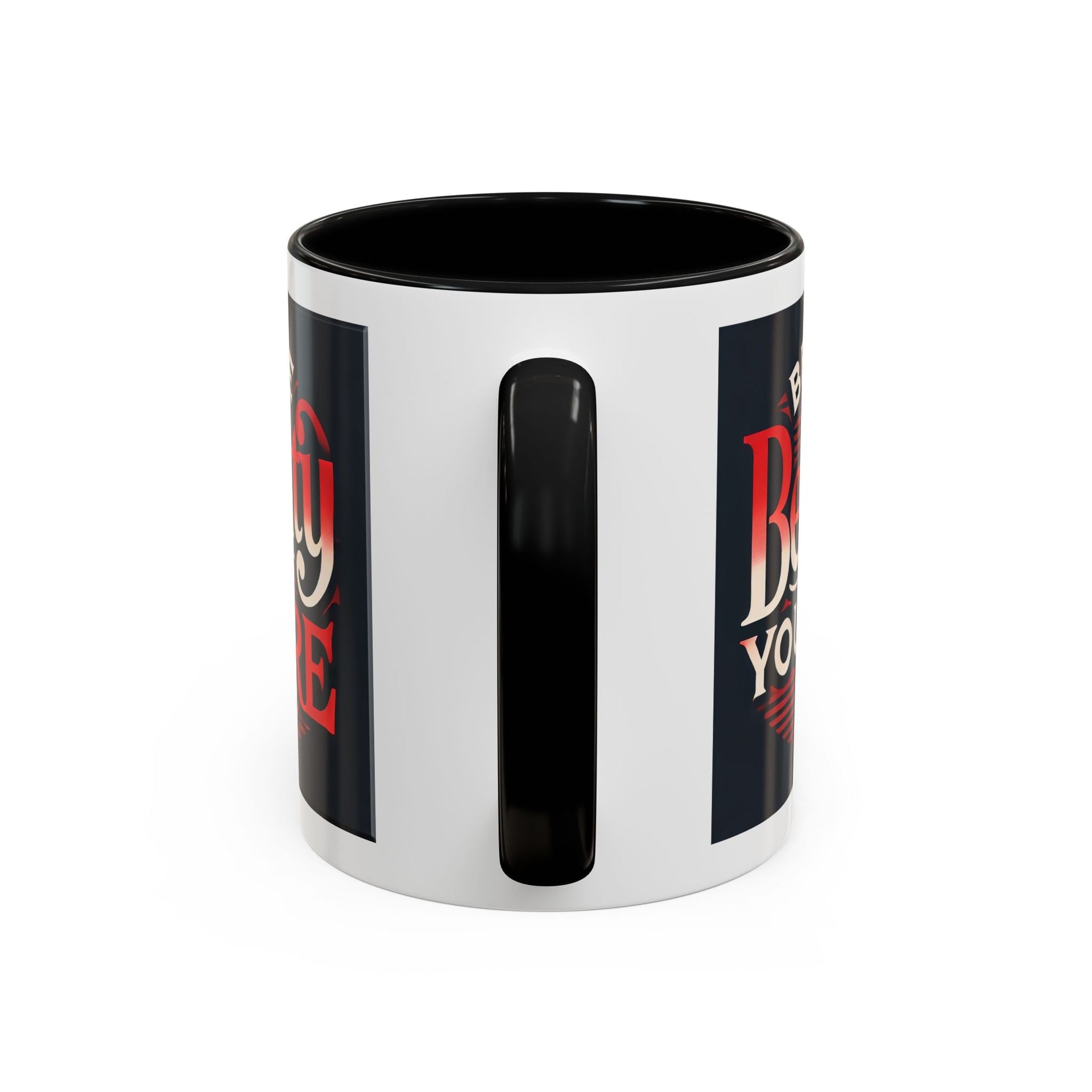 Accent Coffee Mug  - Be The Beauty You Are Stylish Ceramic Bold Color
