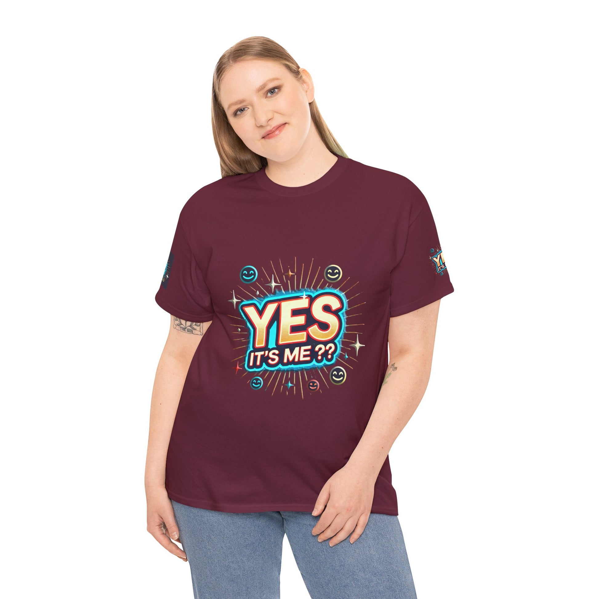 Unisex Heavy Cotton T-shirt Yes It's Me T-Shirt for Comfort