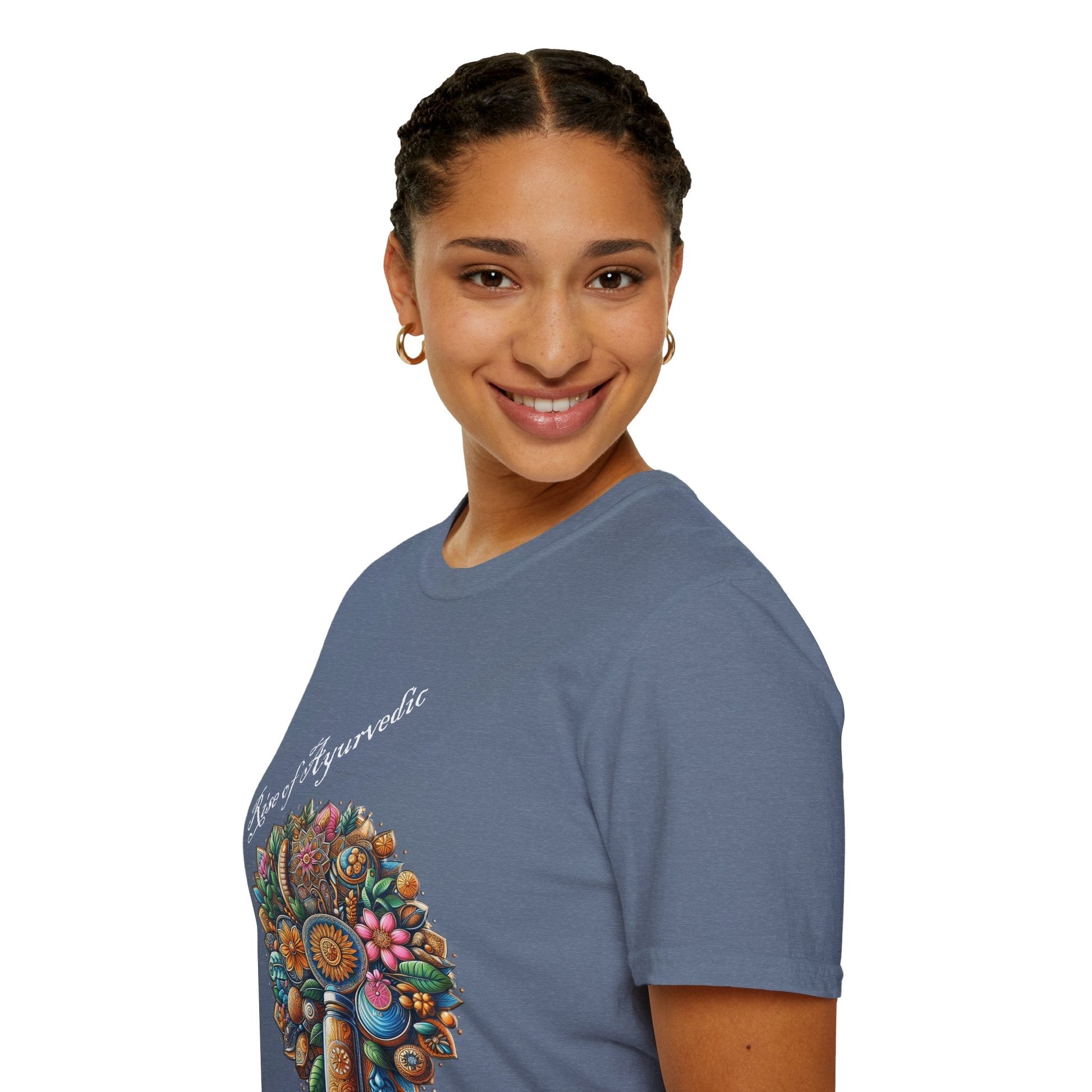 Colorful Nature-Inspired Unisex Softstyle T-Shirt - Ayurvedic