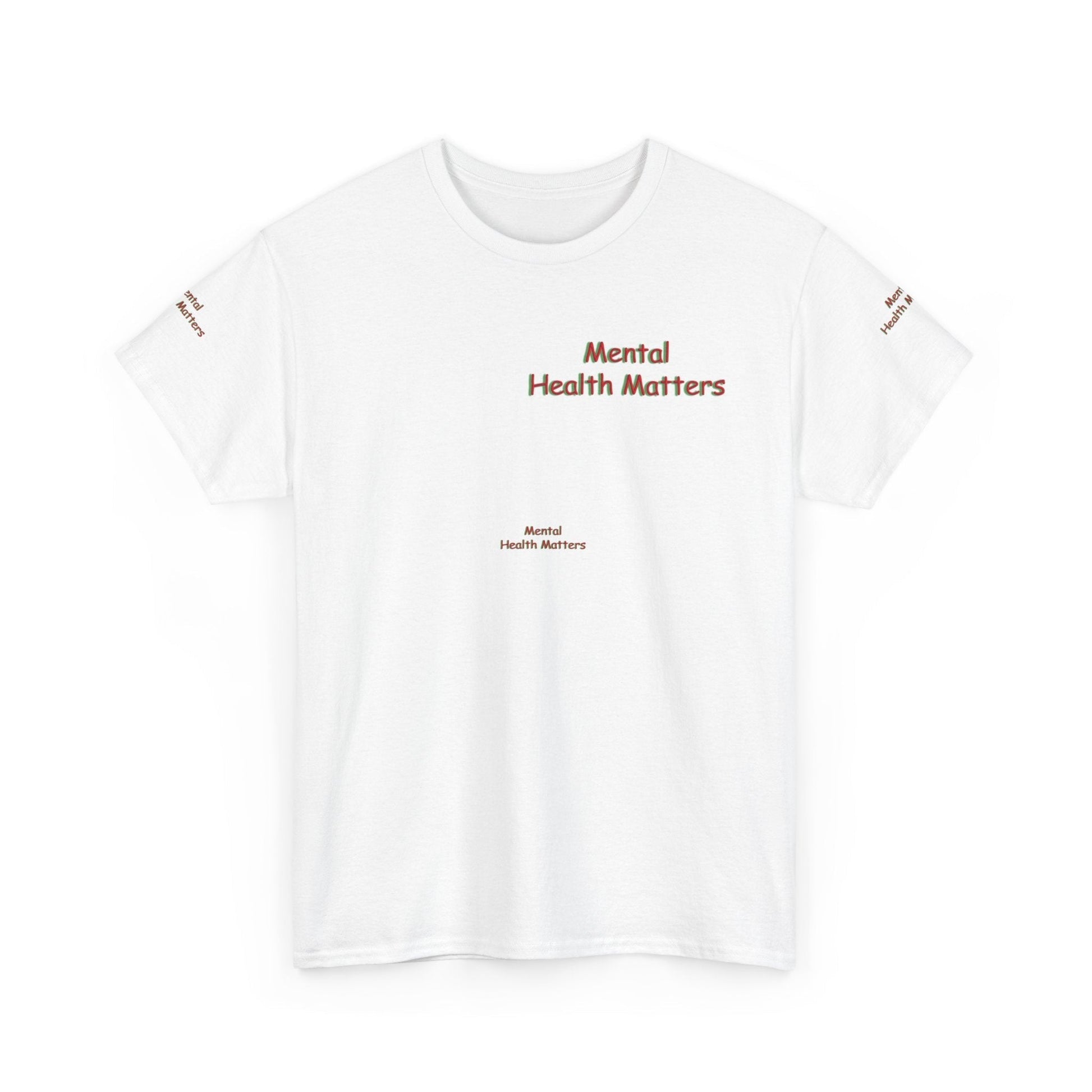 Unisex Heavy Cotton Tee - Mental Health Matters - Stay Focus