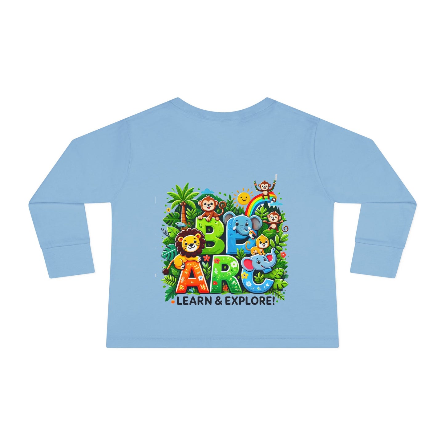 Toddler Long Sleeve Tee " Learn and Explore "