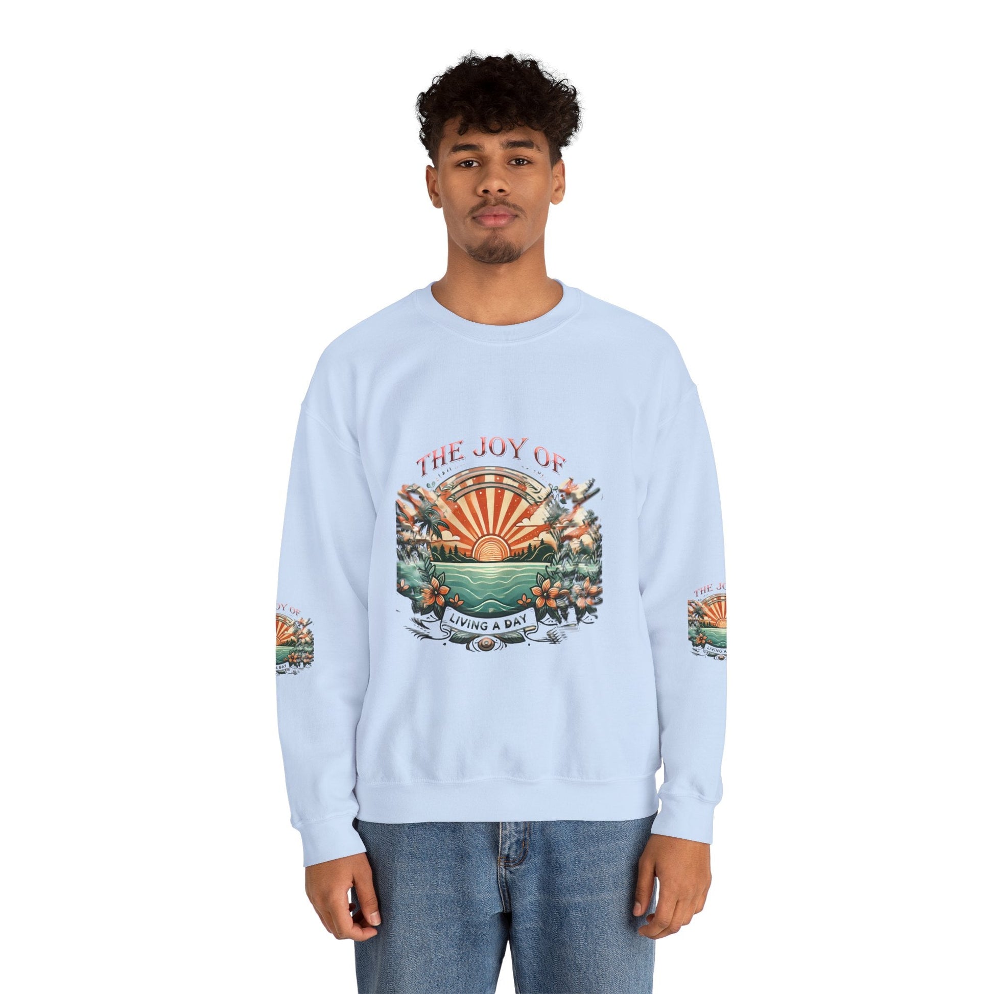 Unisex Heavy Blend - Crewneck Sweatshirt- The Joy Of Living a Day