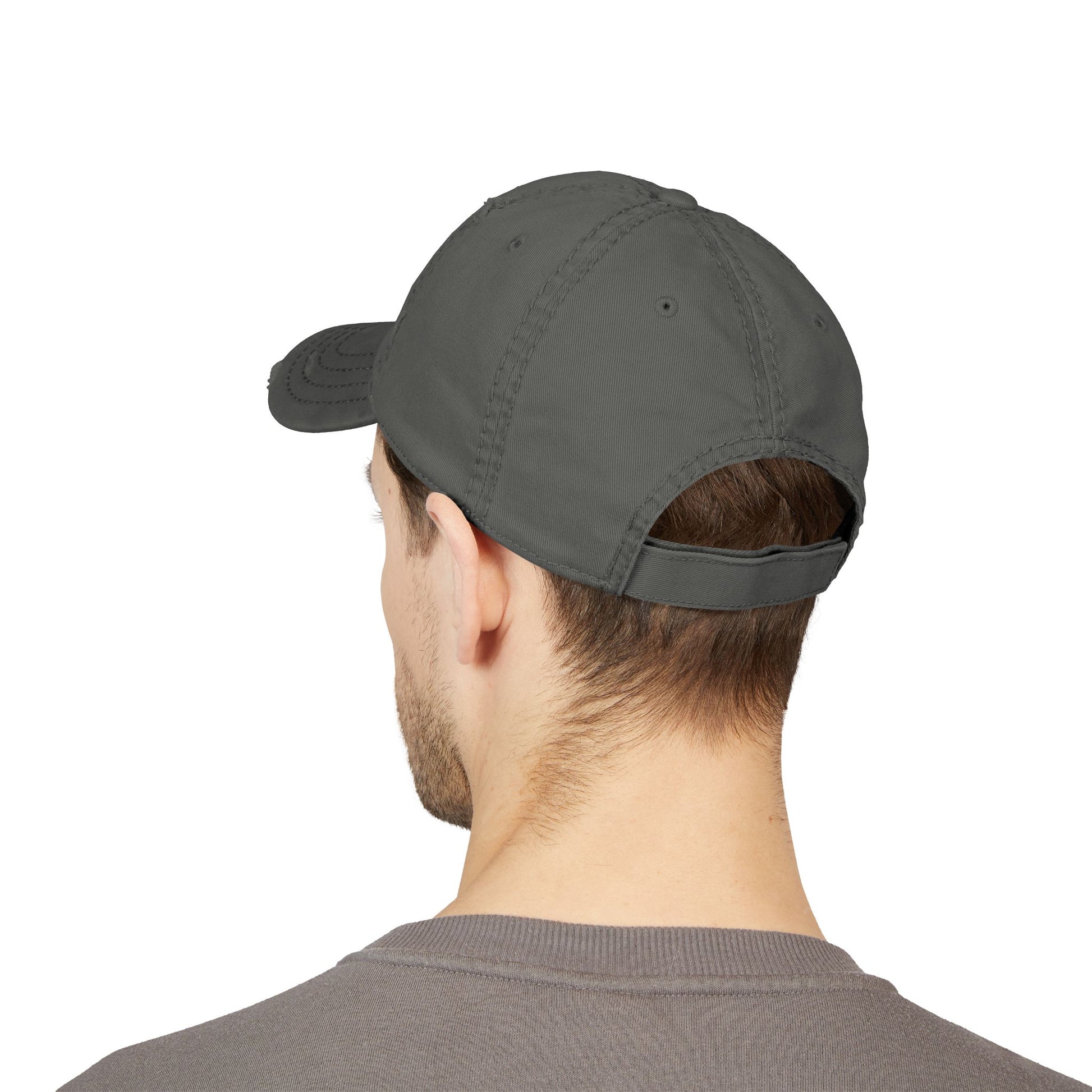 Distressed Dad Hat - Embroidered Casual Stylish Comfort for Everyday Wear