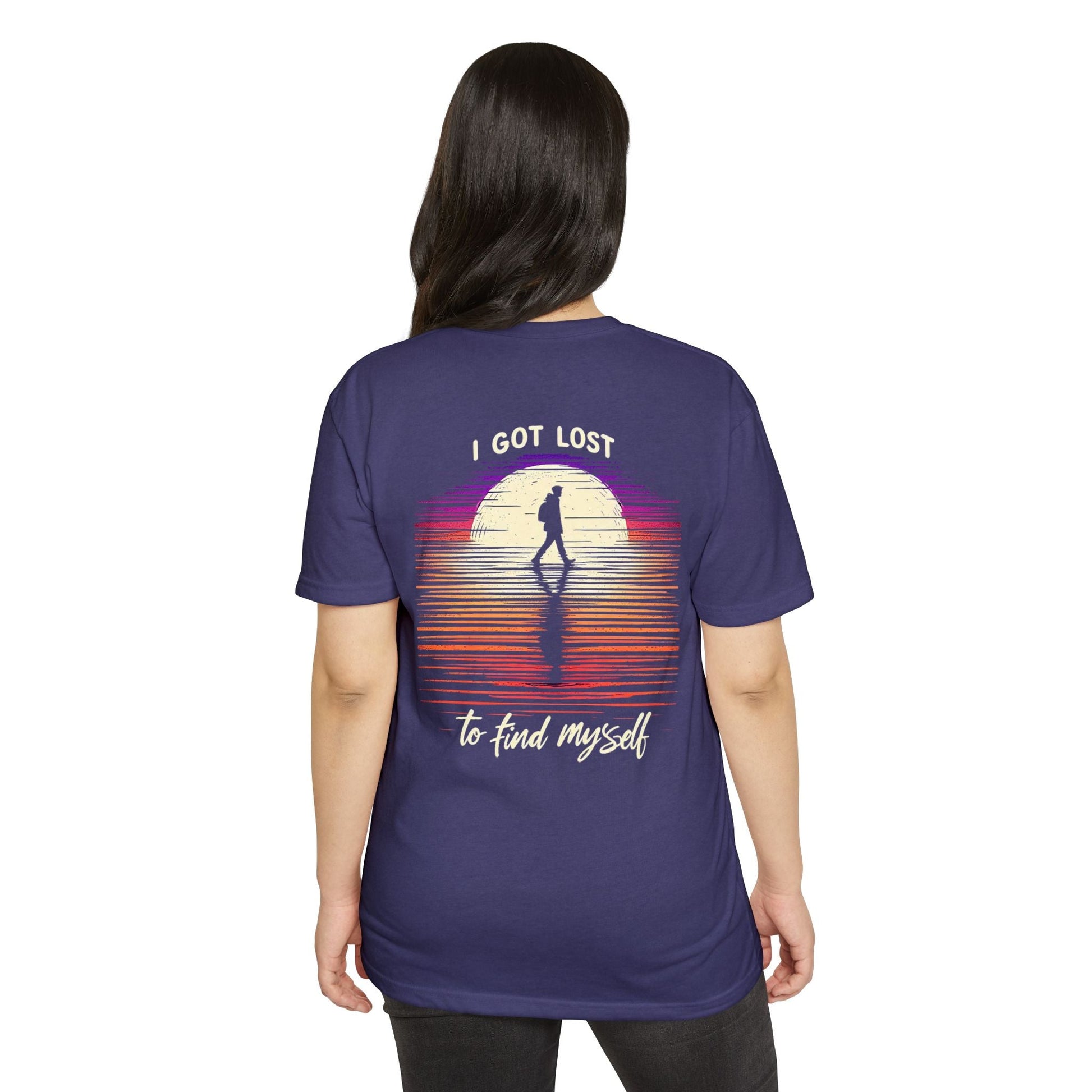 Unisex T-Shirt Lost to Find - Stylish Casual Inspirational Quote Shirt