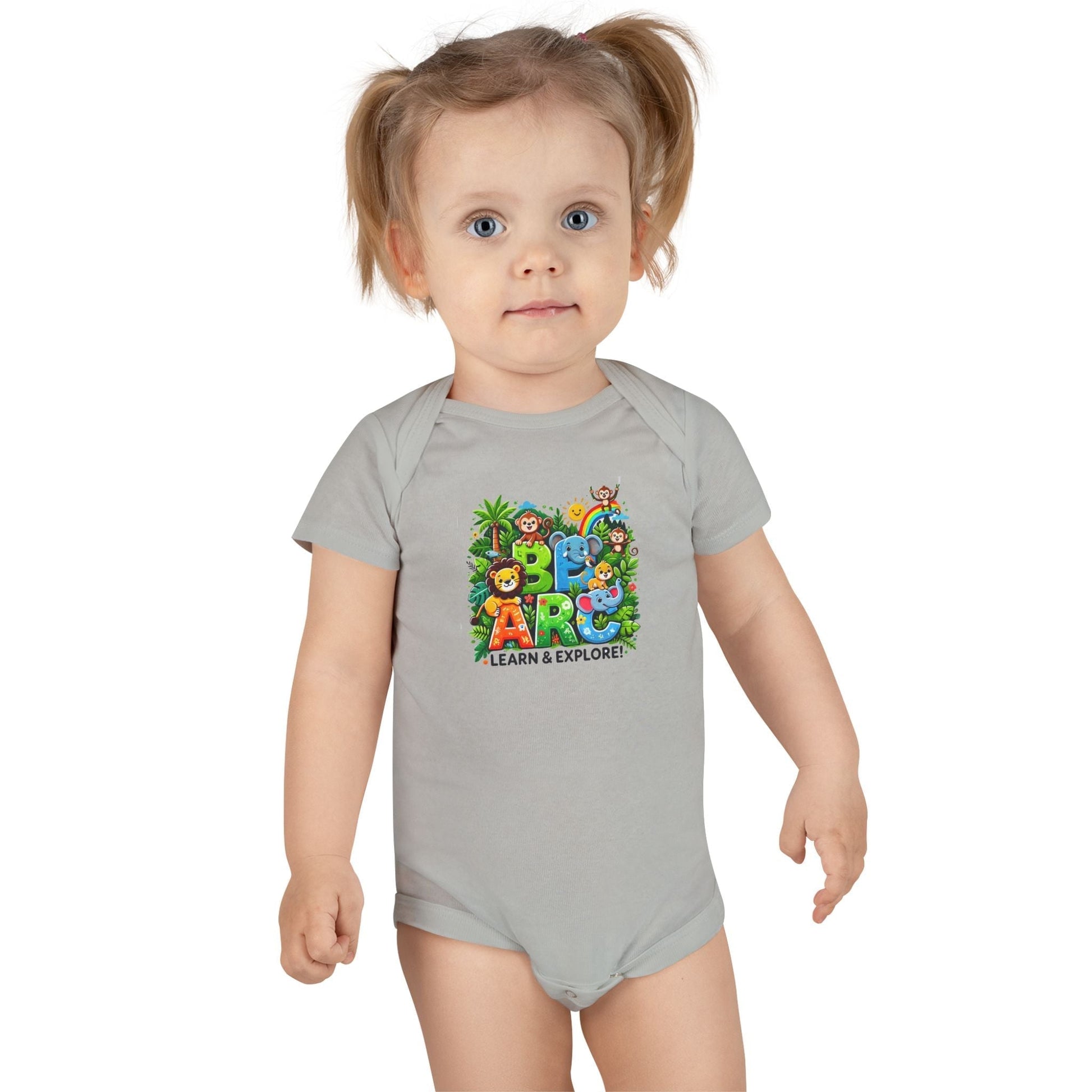 Baby Short Sleeve Onesie - Learn and Explore - Comfort for Little Ones