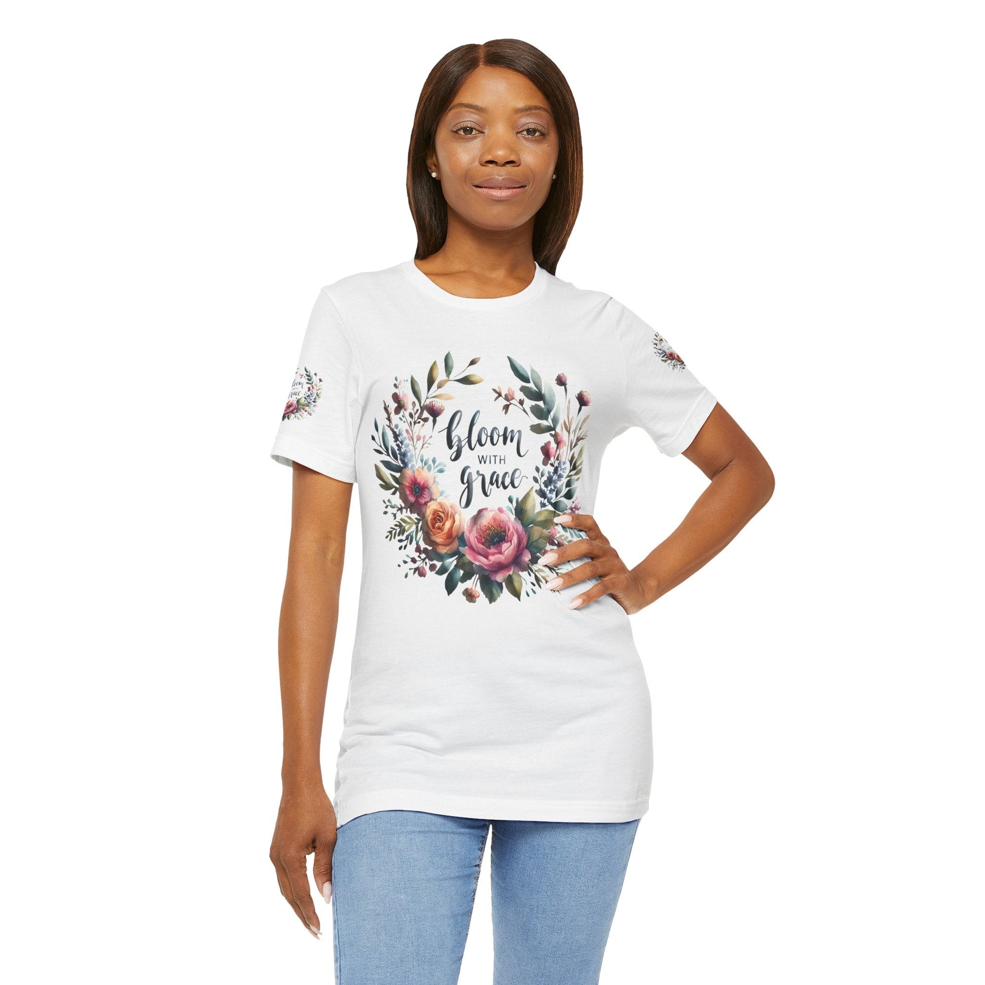 Floral Inspirational T-shirt | Graceful & Vibrant Everyday Wear