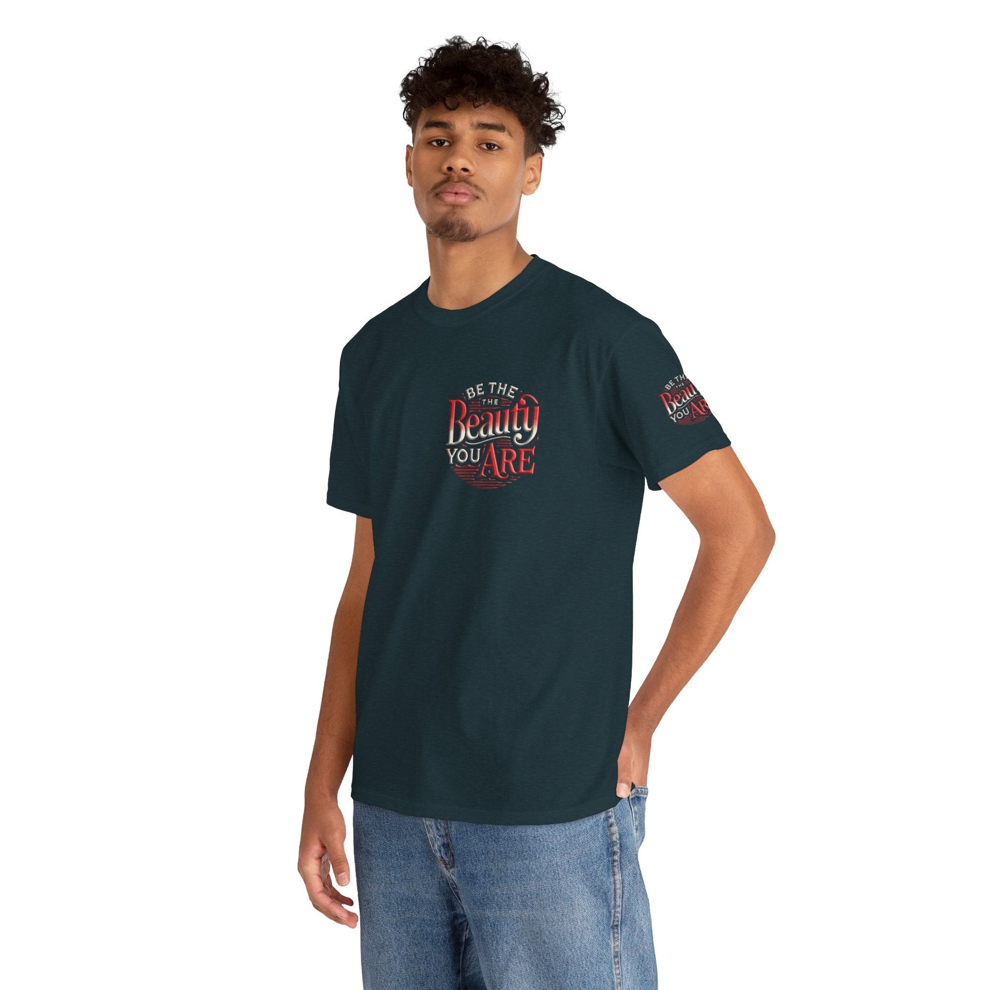 Unisex Heavy Cotton T-shirt - Be the Beauty You Are  Classic & Comfy