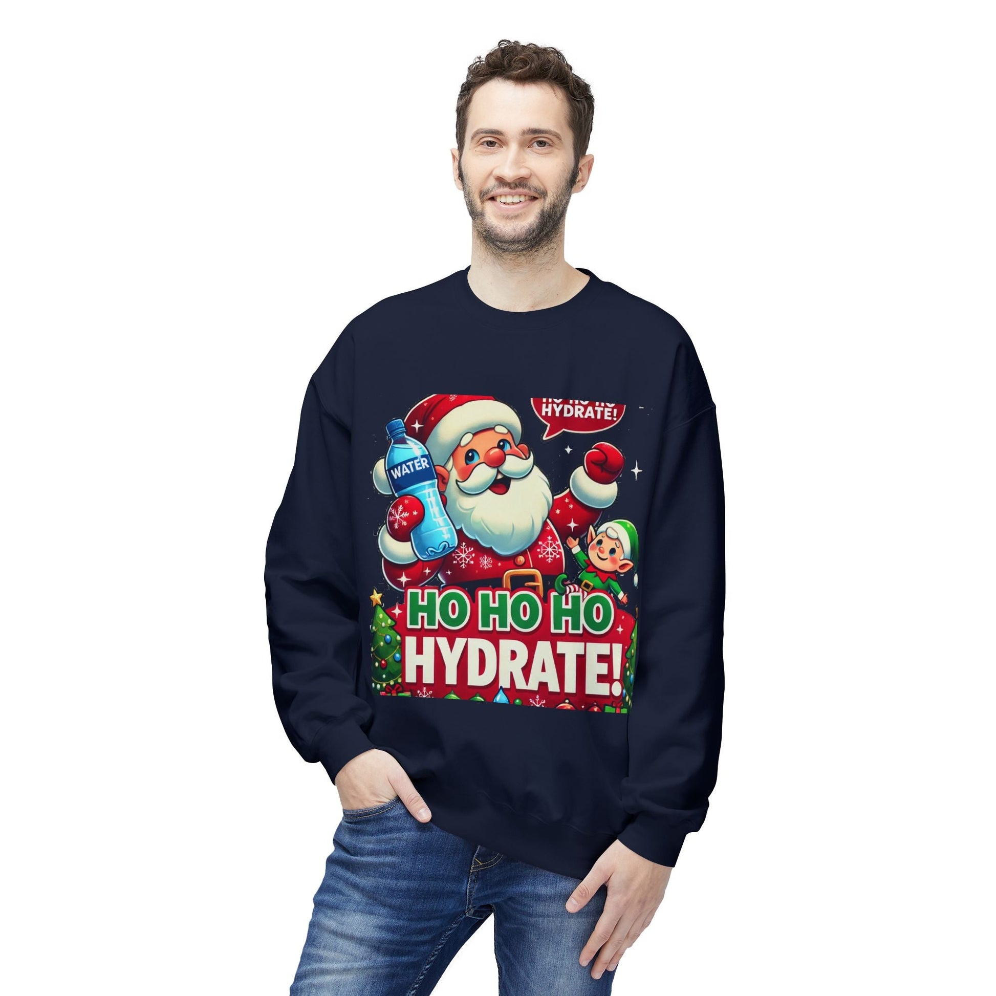 Unisex Midweight Softstyle Fleece - Crewneck Sweatshirt Ho Hydrate