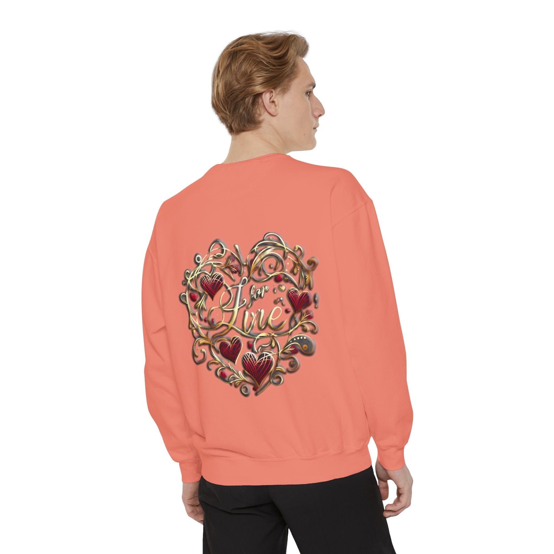 Unisex Garment-Dyed Sweatshirt - Love For Me Premium Comfort