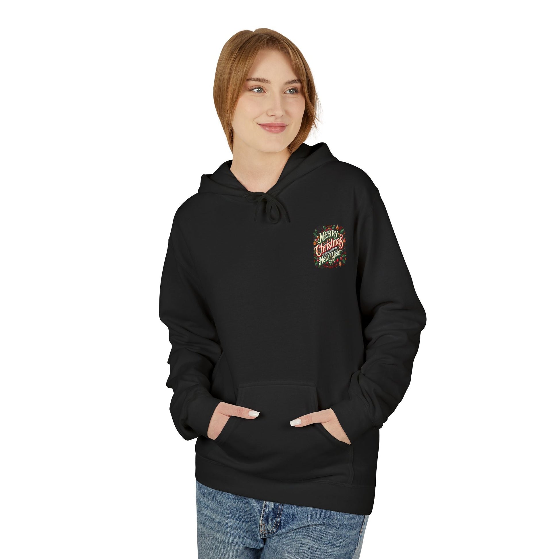 Unisex Midweight Softstyle Fleece Hoodie -  Christmas Holiday Cheer