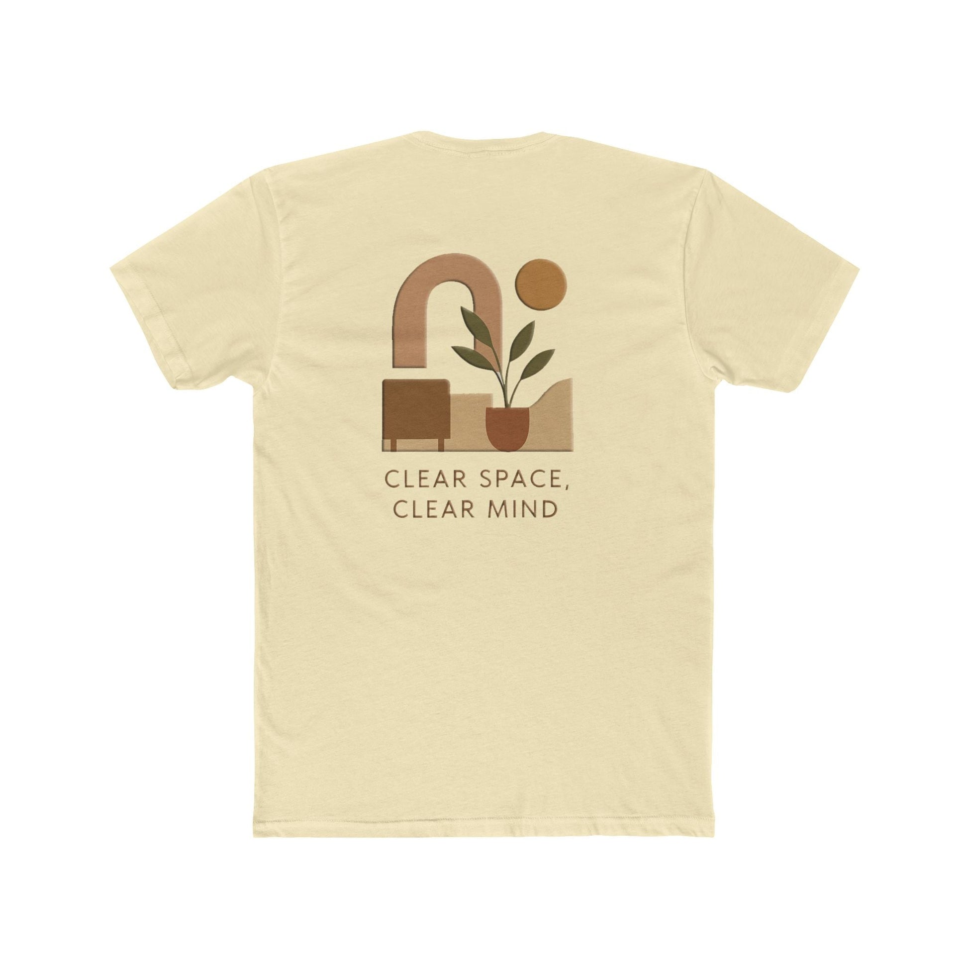 Mindfulness Graphic T-shirt, Cotton T-Shirt, Clear Space Clear Mind
