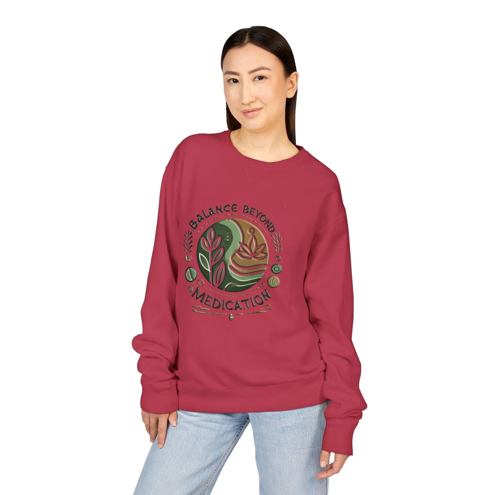 Unisex ComfortWash Garment Dyed - Crewneck Balance Beyond Medication