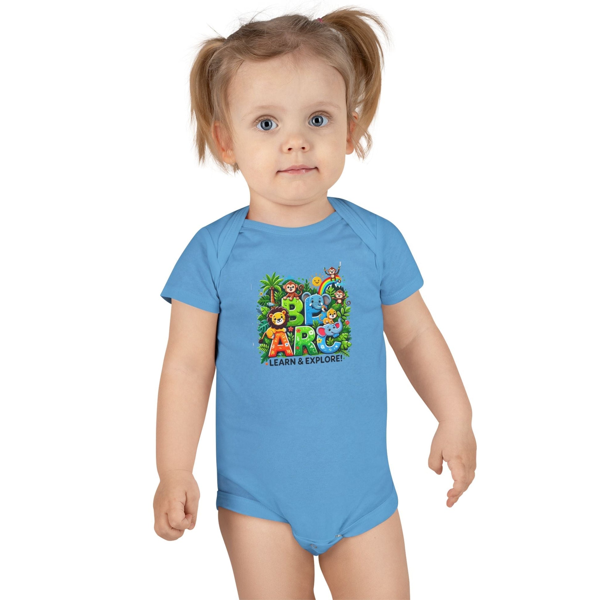 Baby Short Sleeve Onesie - Learn and Explore - Comfort for Little Ones