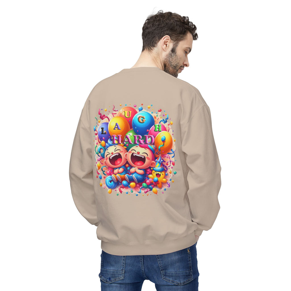 Unisex Midweight Softstyle Fleece Crewneck Sweatshirt Laugh Hard