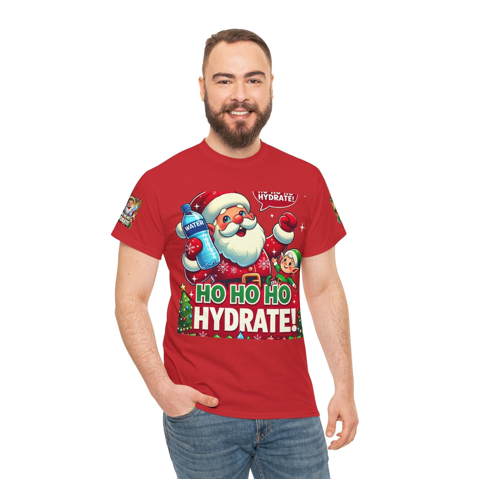 Unisex Heavy Cotton T-shirt - Christmas Tee- Have A Happy Season