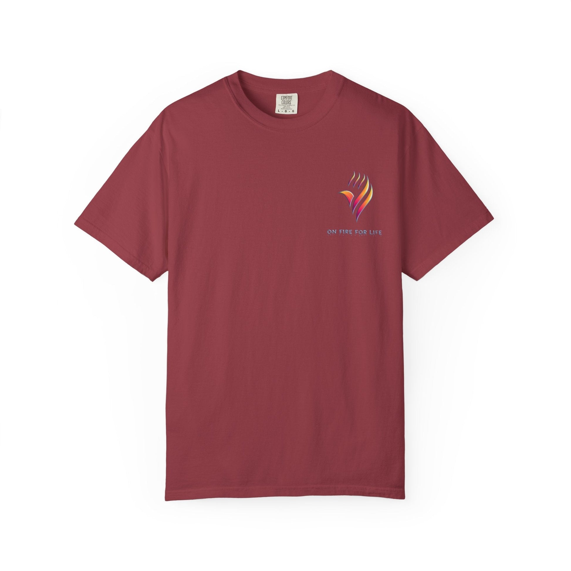Unisex Garment-Dyed T-shirt - On Fire for Life Ethically Made