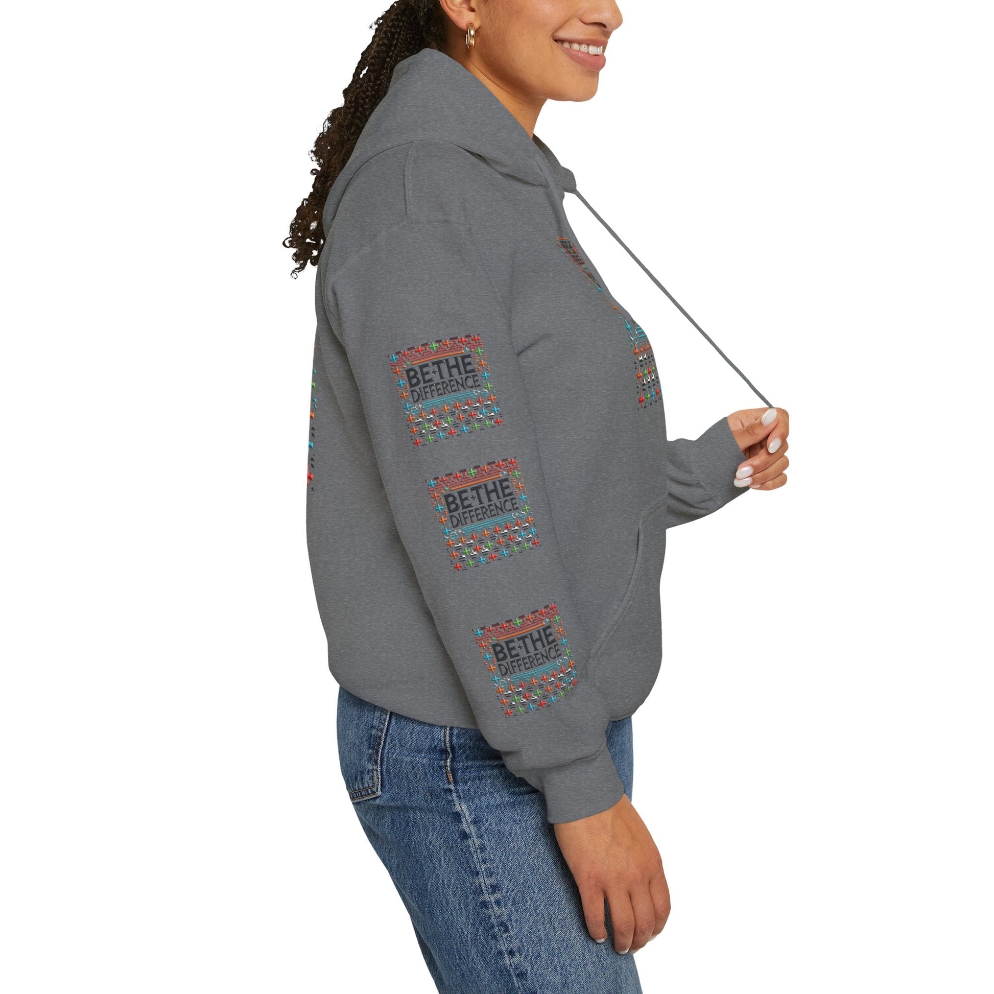 Heavy Blend - Hooded Sweatshirt Be The Difference Cozy, Soft, Stylish