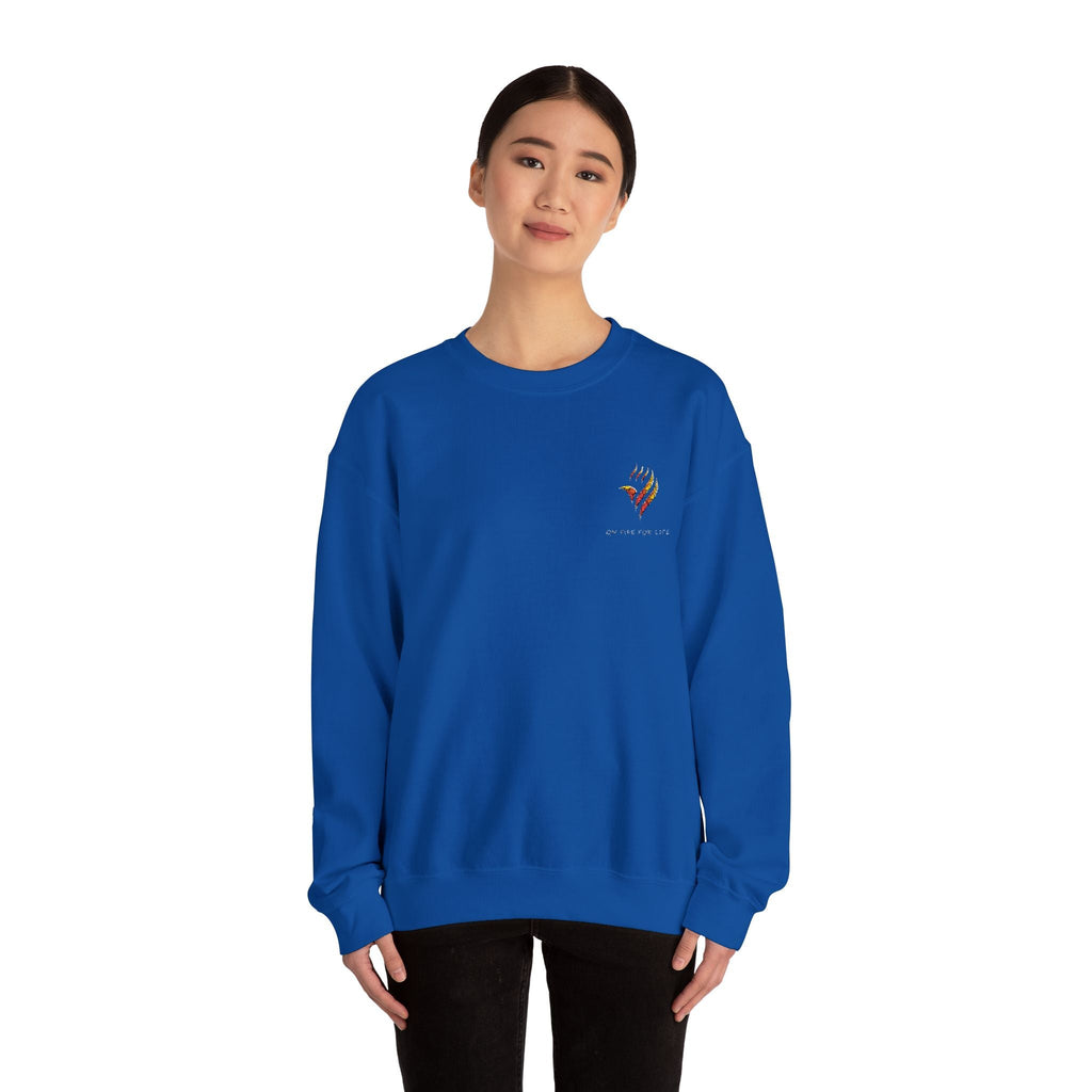 Unisex Heavy Blend™ Crewneck Sweatshirt - On Fire For Life