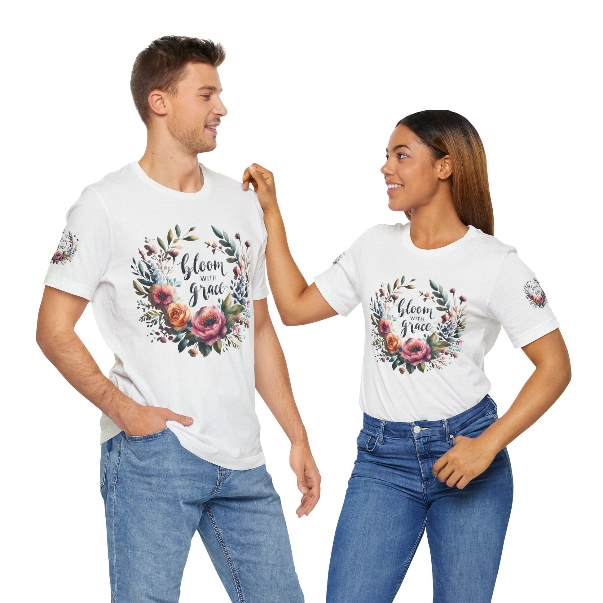 Floral Inspirational T-shirt | Graceful & Vibrant Everyday Wear