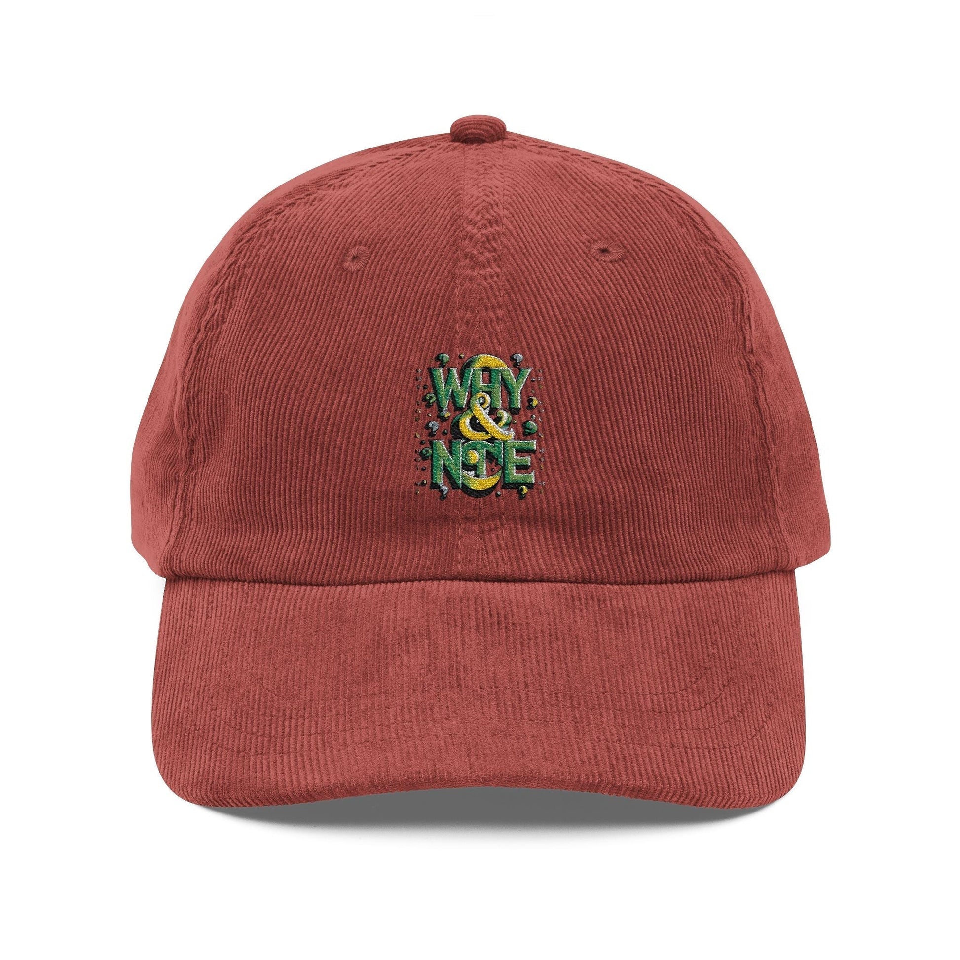 Vintage Corduroy Cap with Embroidery - Stylish Retro Hat for Every Occasion