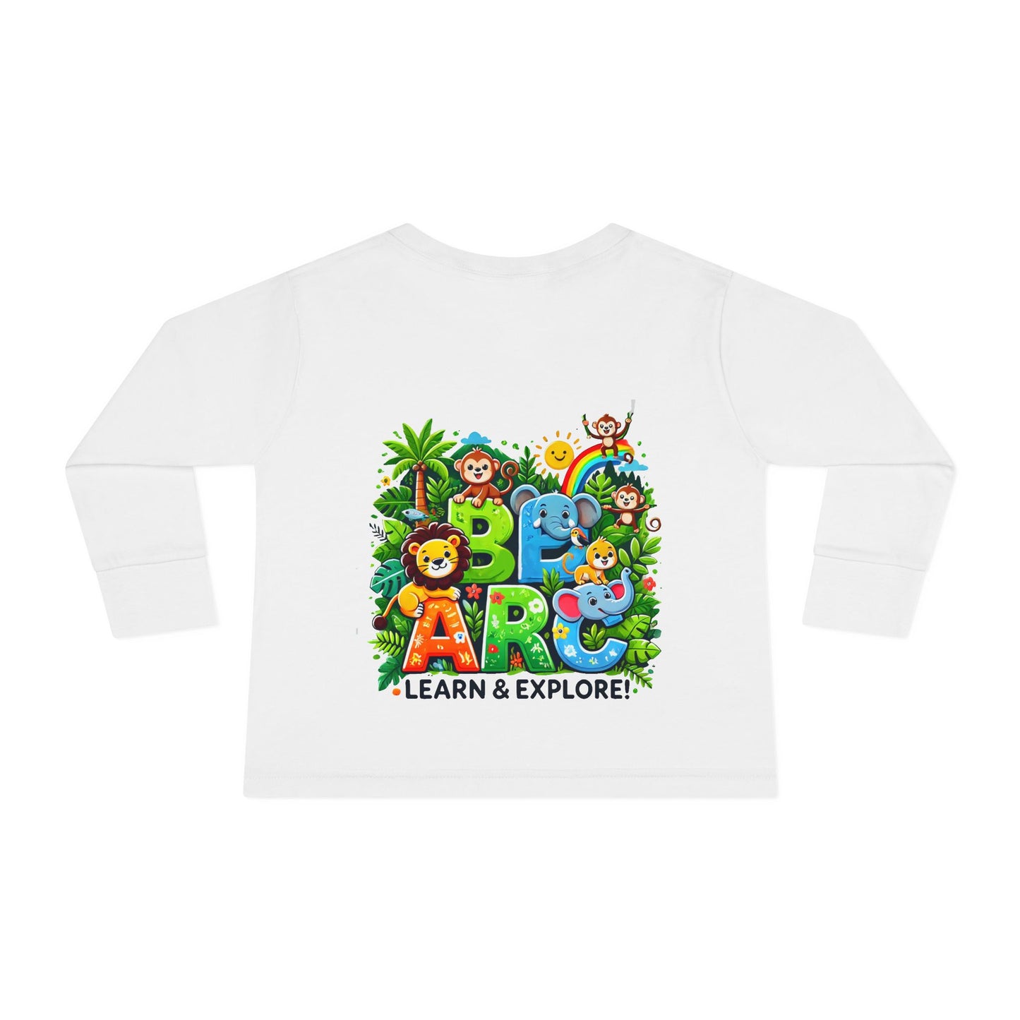 Toddler Long Sleeve Tee " Learn and Explore "